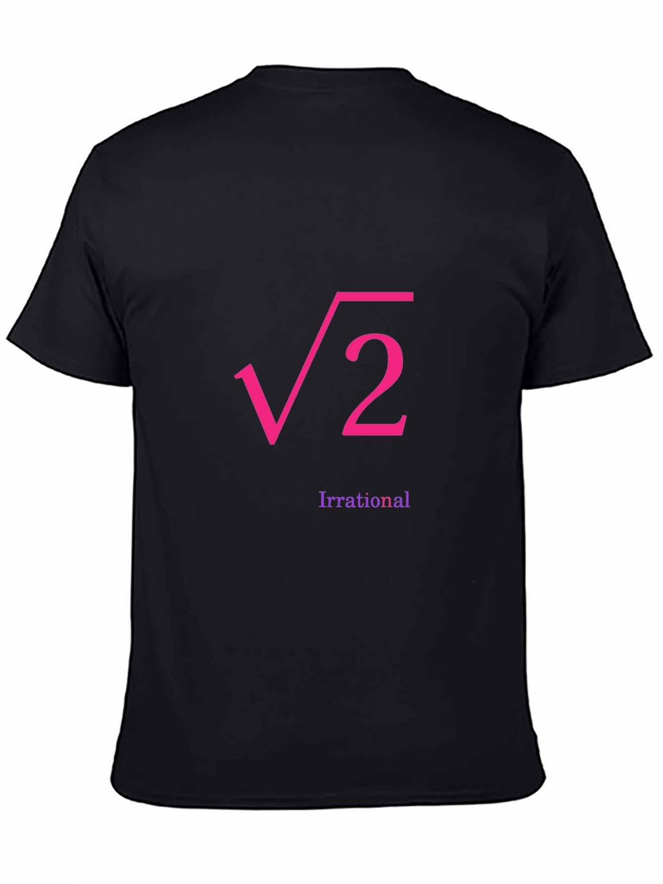 Irrational Root 2 Graphic Tee - Black