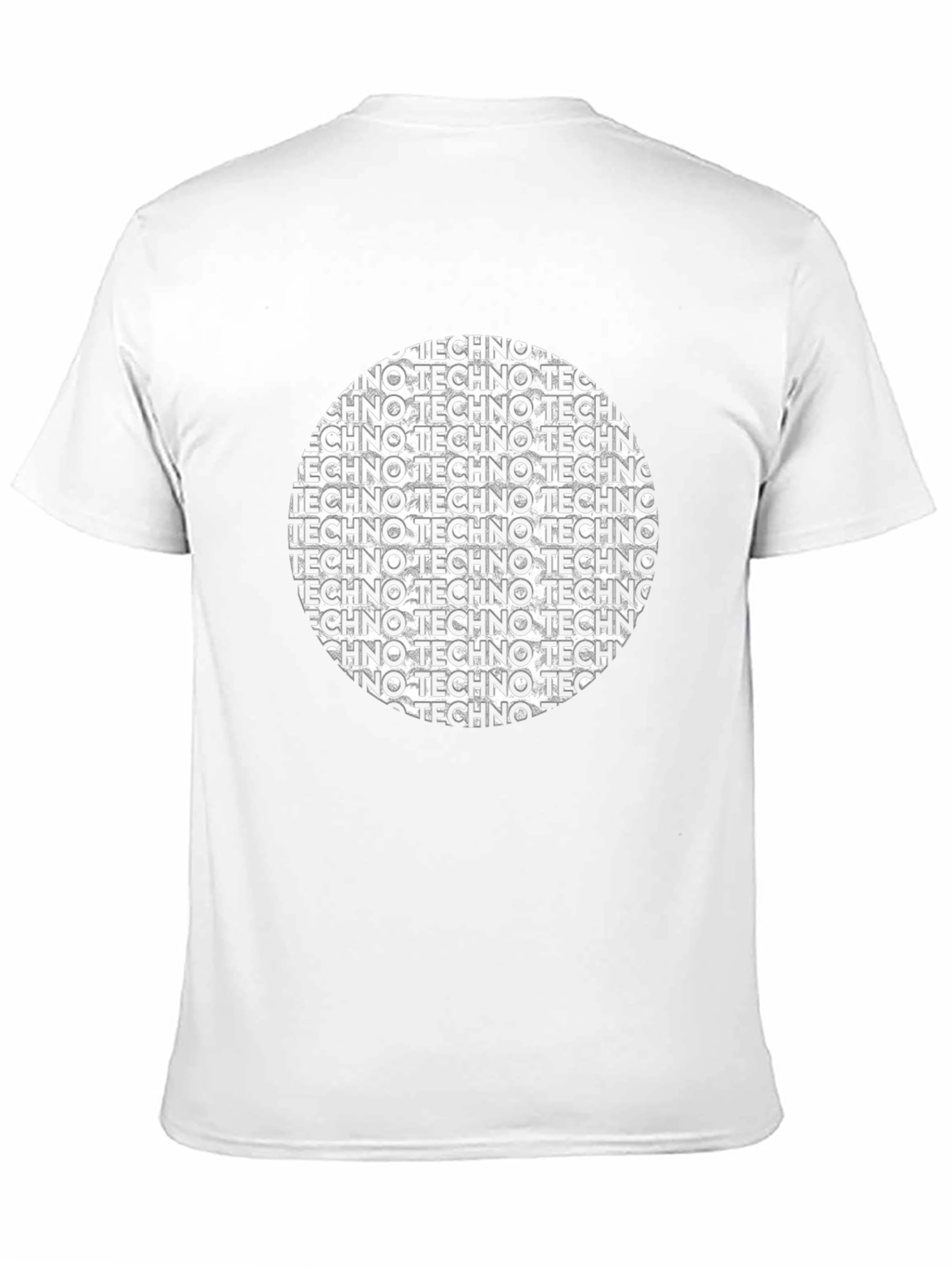 Techno Circle Graphic T-Shirt - Stylish Music Tee
