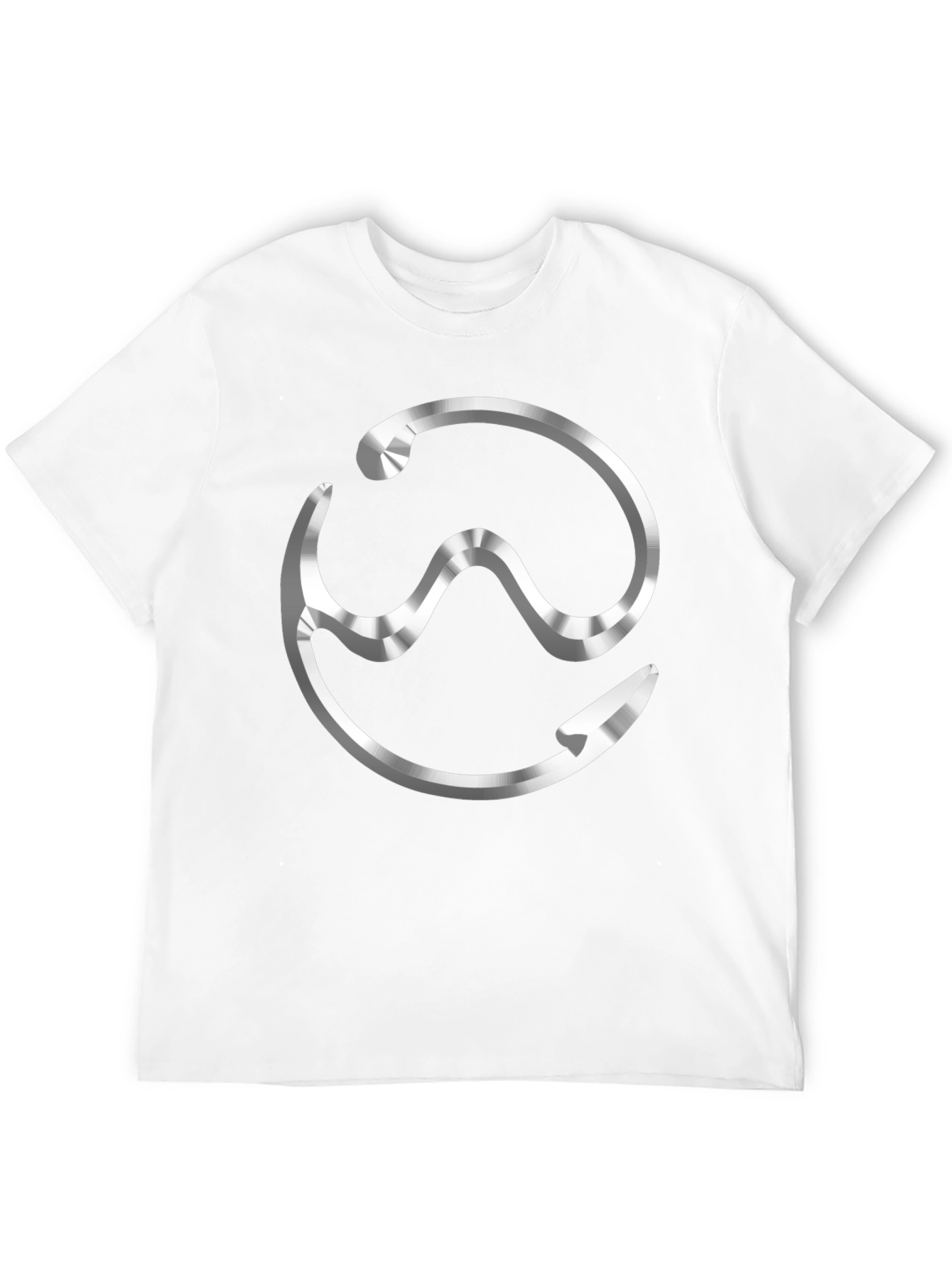 Sleek Graphic Tee - Futuristic Logo Shirt