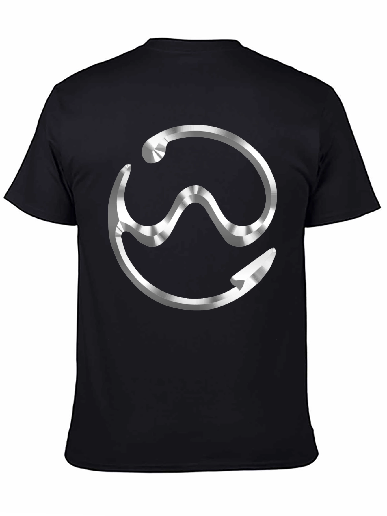 Sleek Graphic Tee - Futuristic Logo Shirt