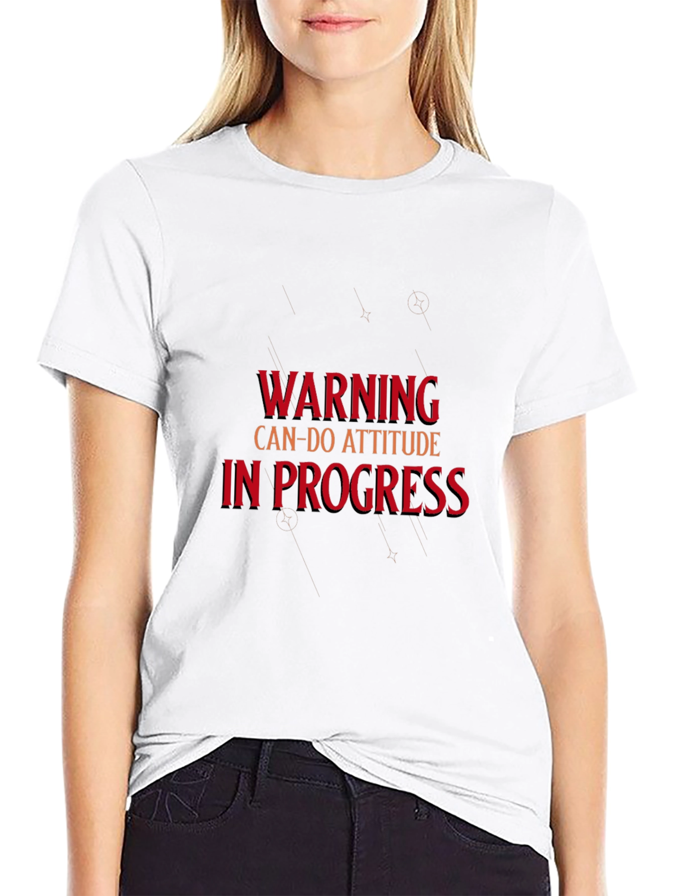 Warning Can-Do Attitude T-Shirt