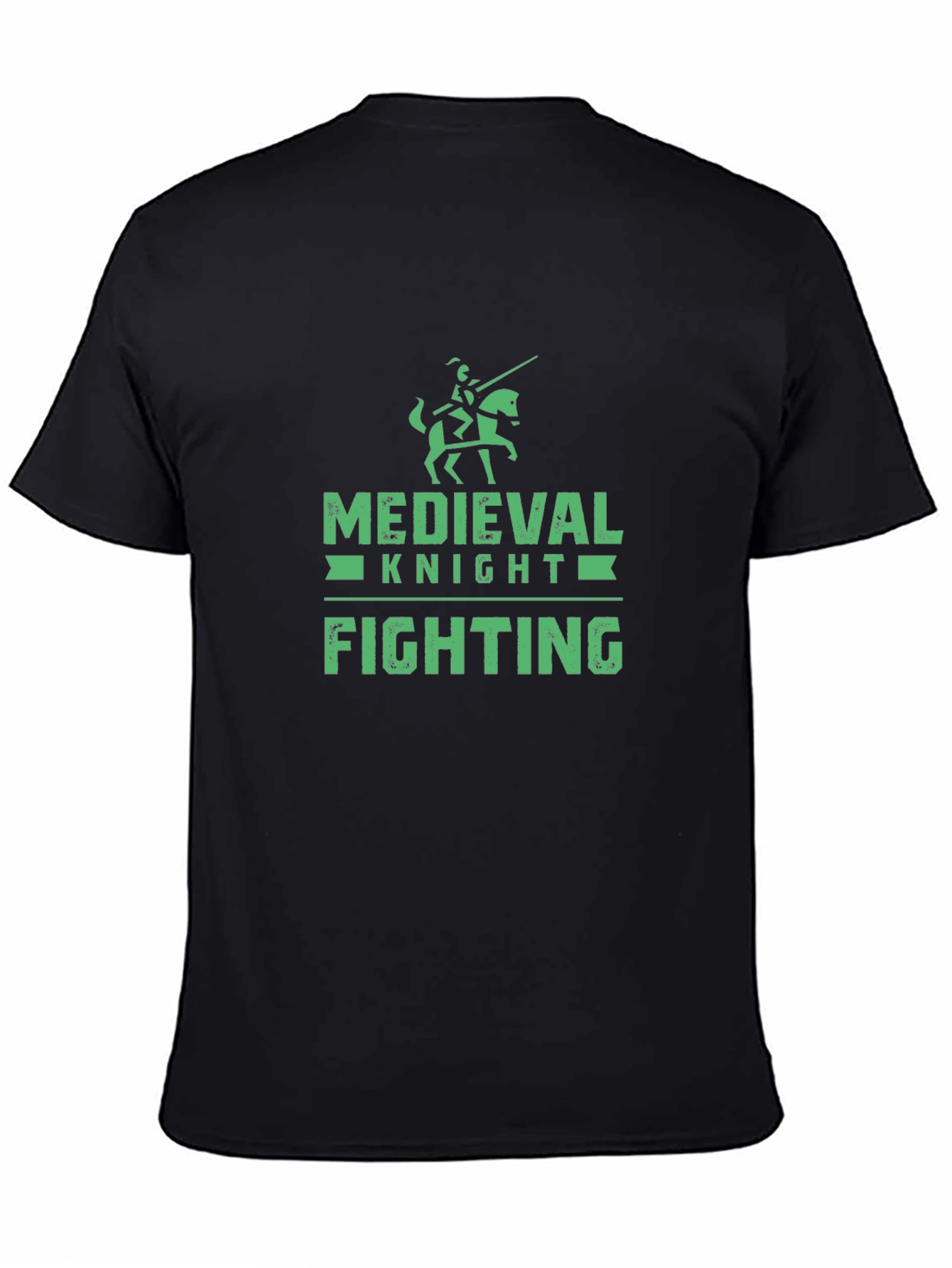 Medieval Knight Fighting Graphic T-Shirt