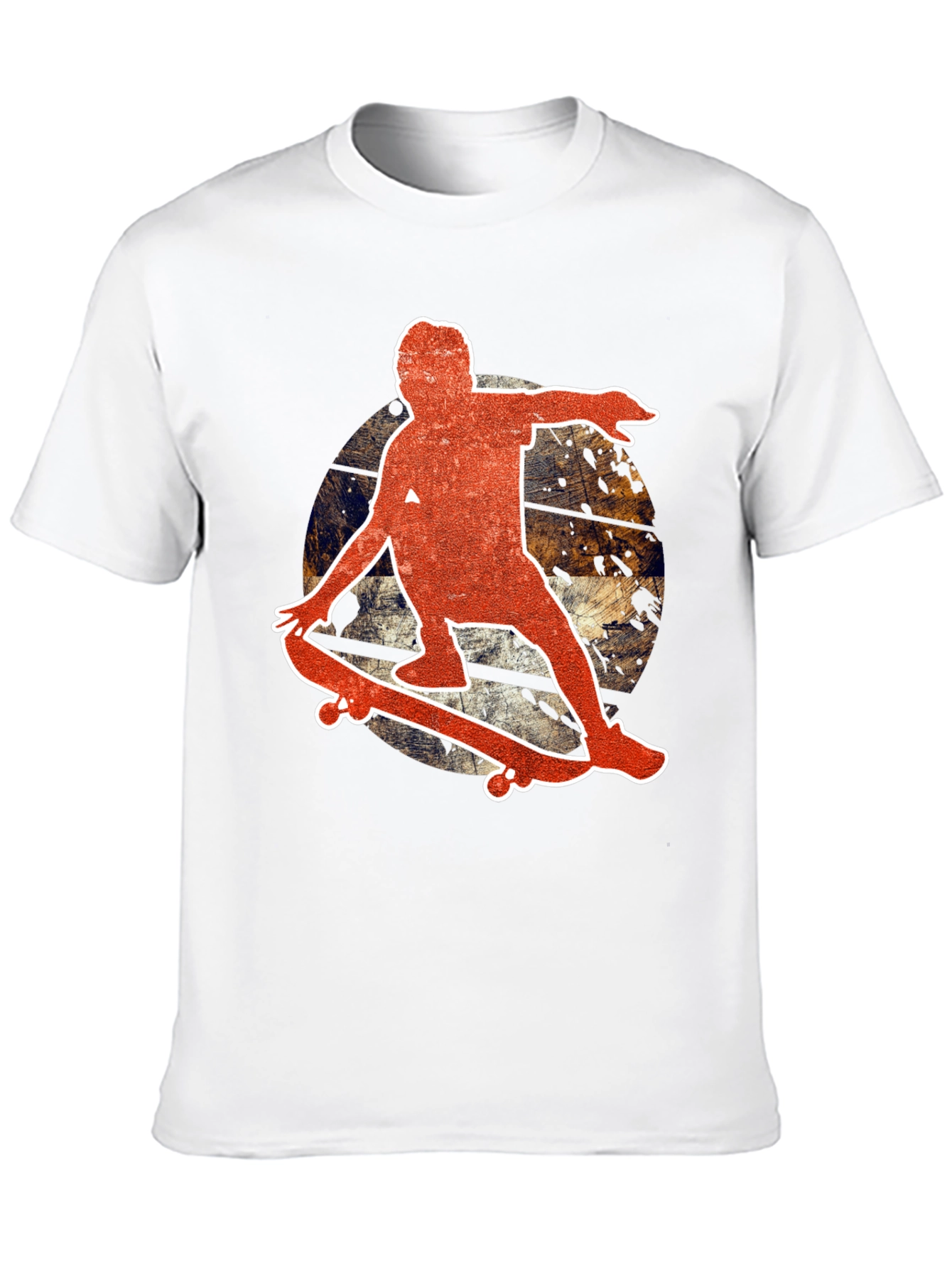 Skateboarder Graphic Black T-Shirt