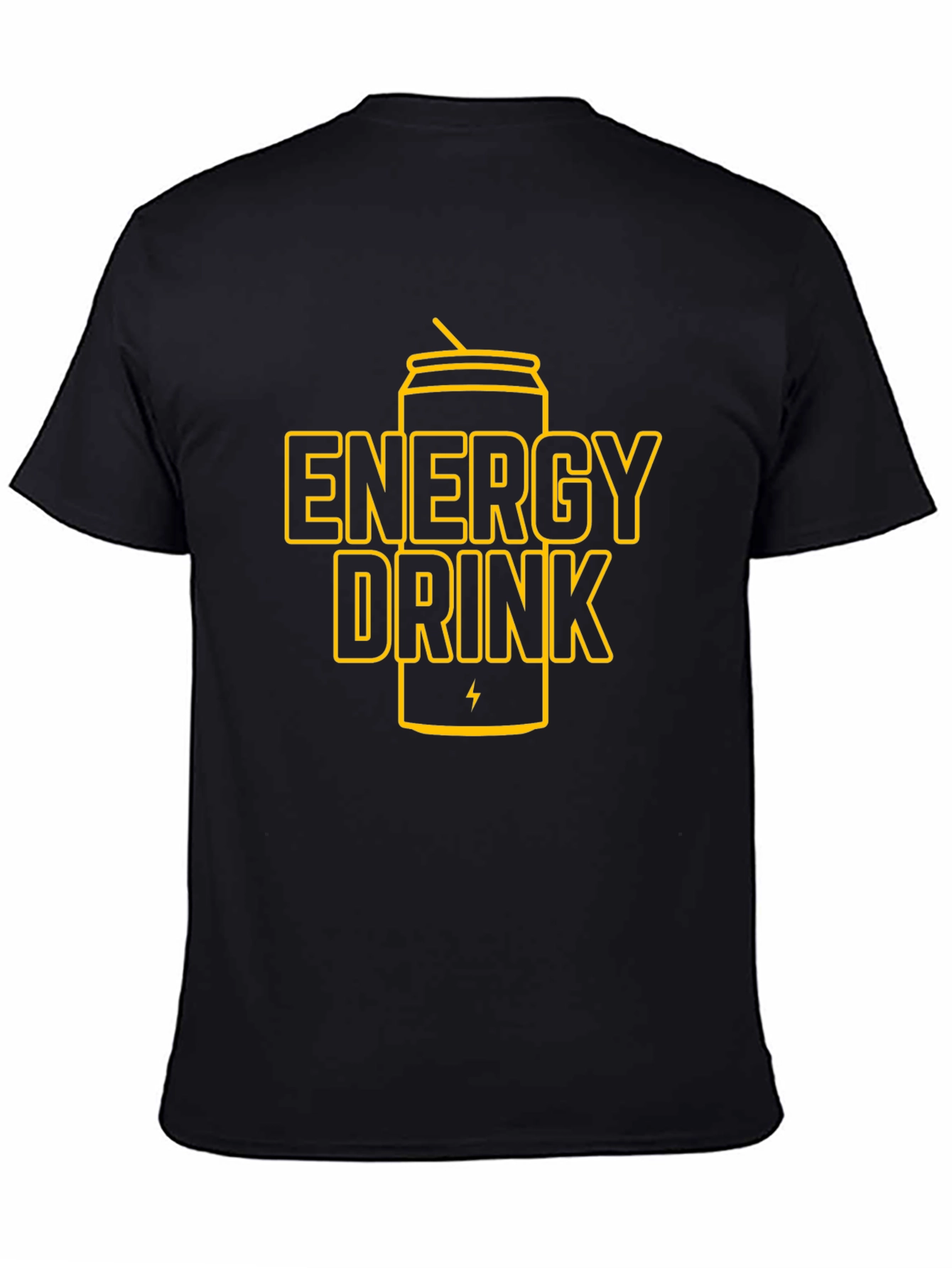 Energy Drink Graphic T-Shirt - Black