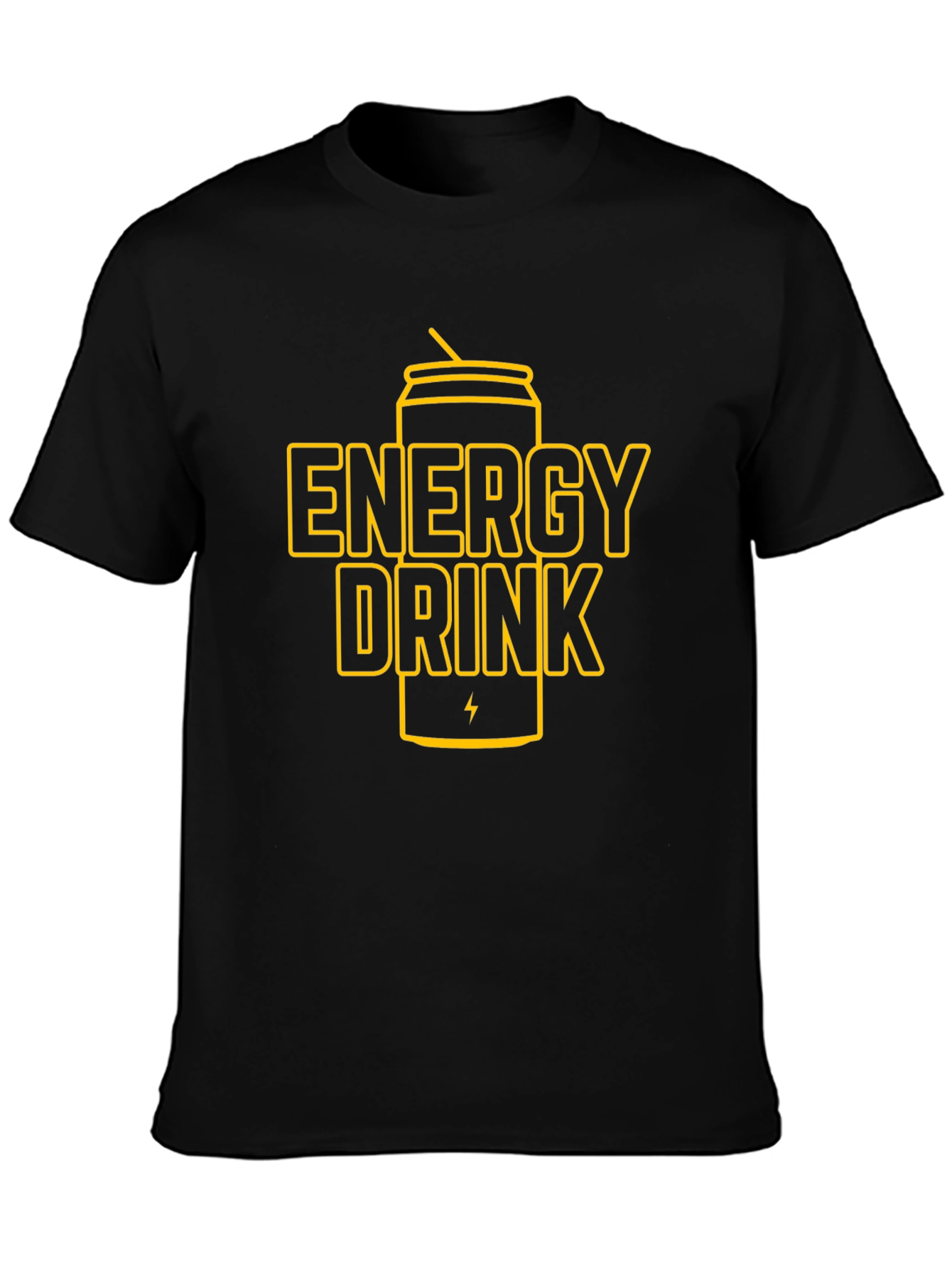 Energy Drink Graphic T-Shirt - Black