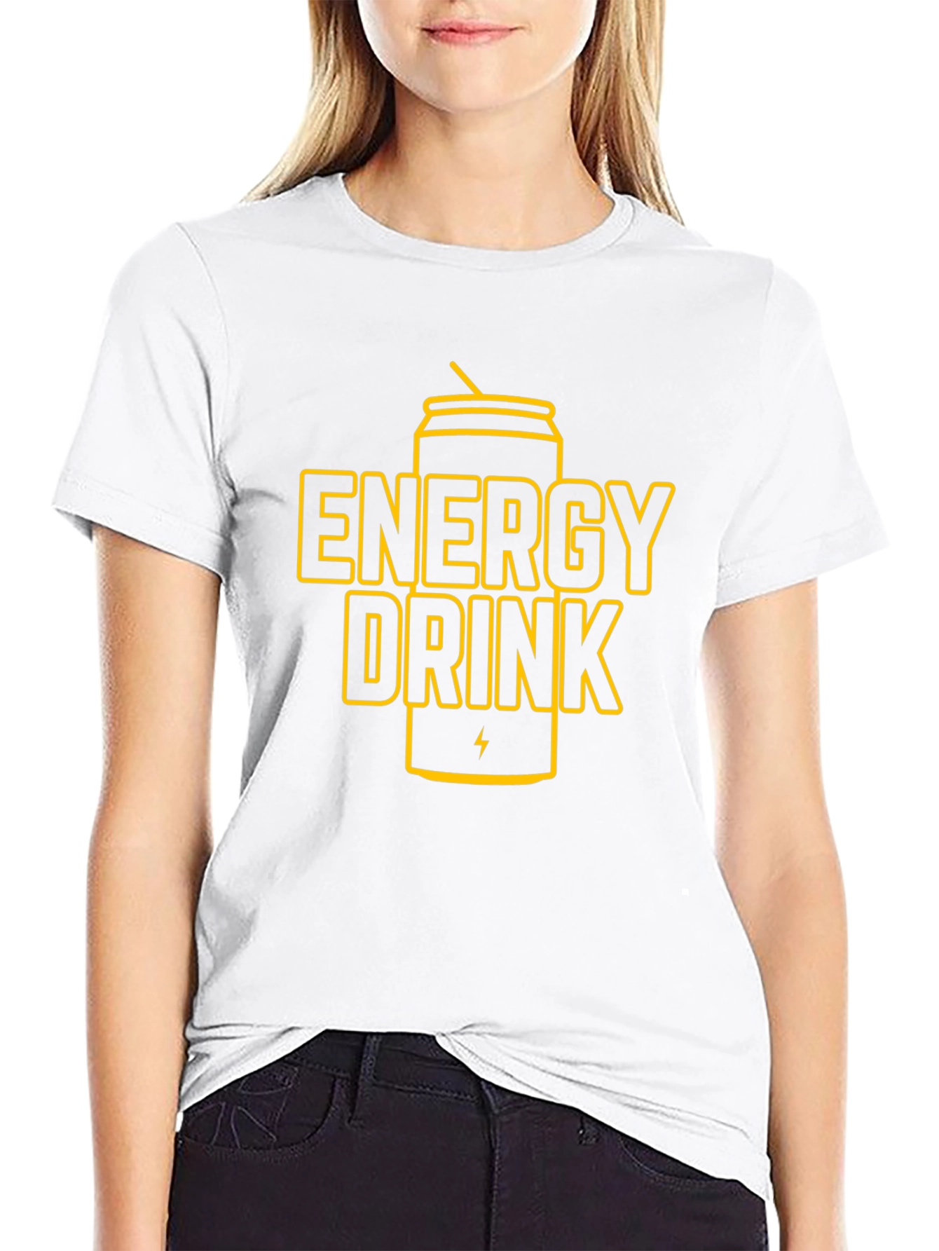 Energy Drink Graphic T-Shirt - Black