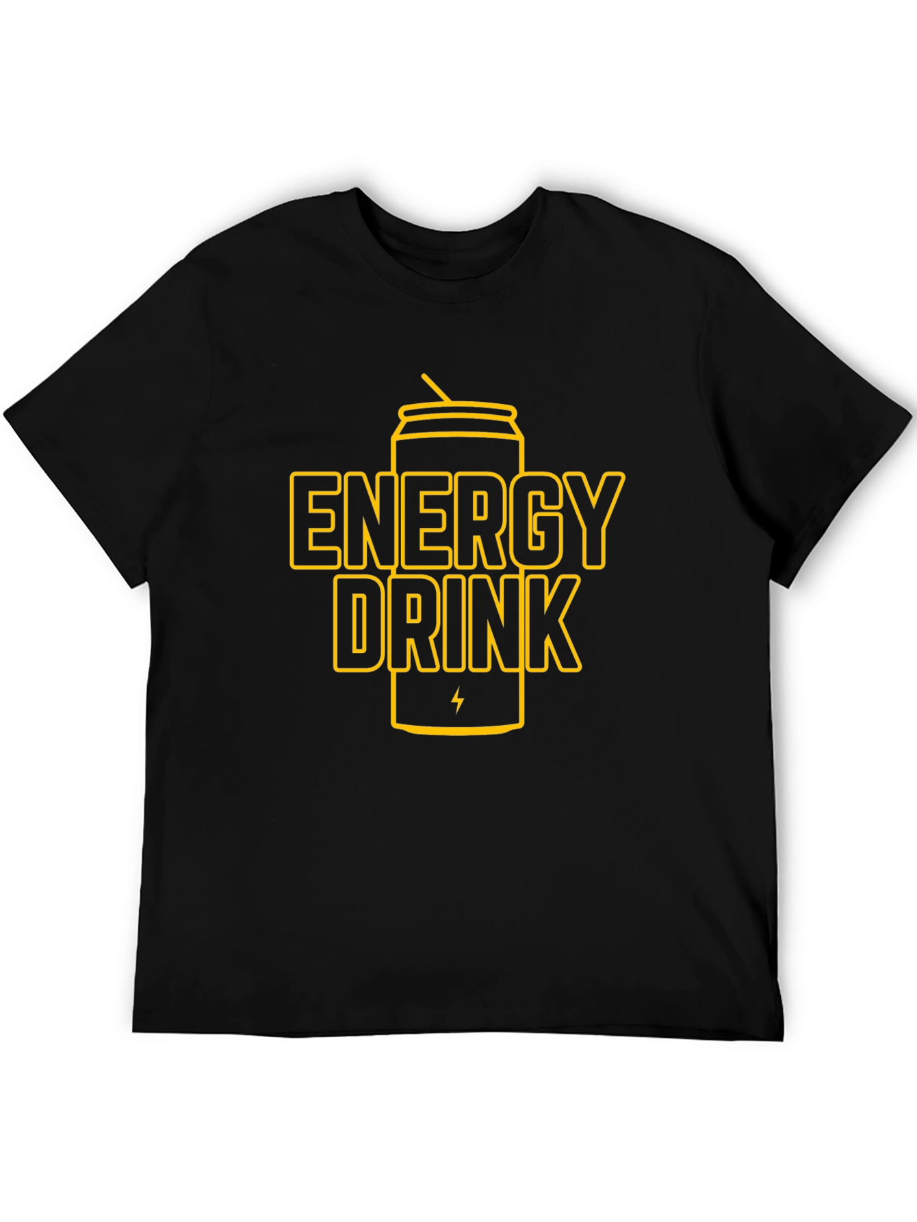 Energy Drink Graphic T-Shirt - Black