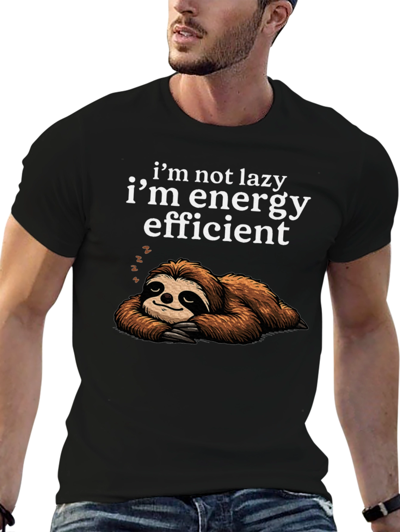 Energy Efficient Sloth Graphic Tee