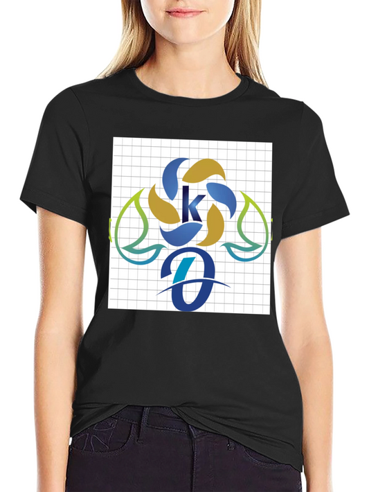 Modern Initial K and O Graphic Tee