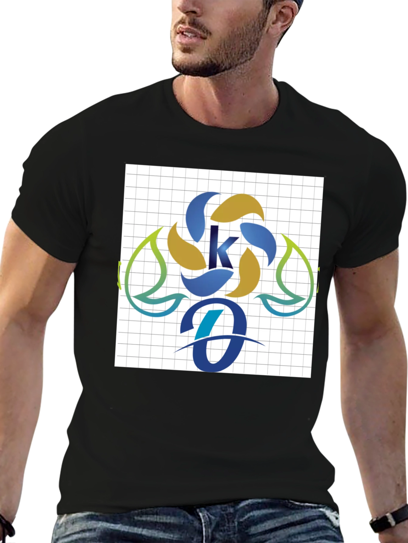 Modern Initial K and O Graphic Tee