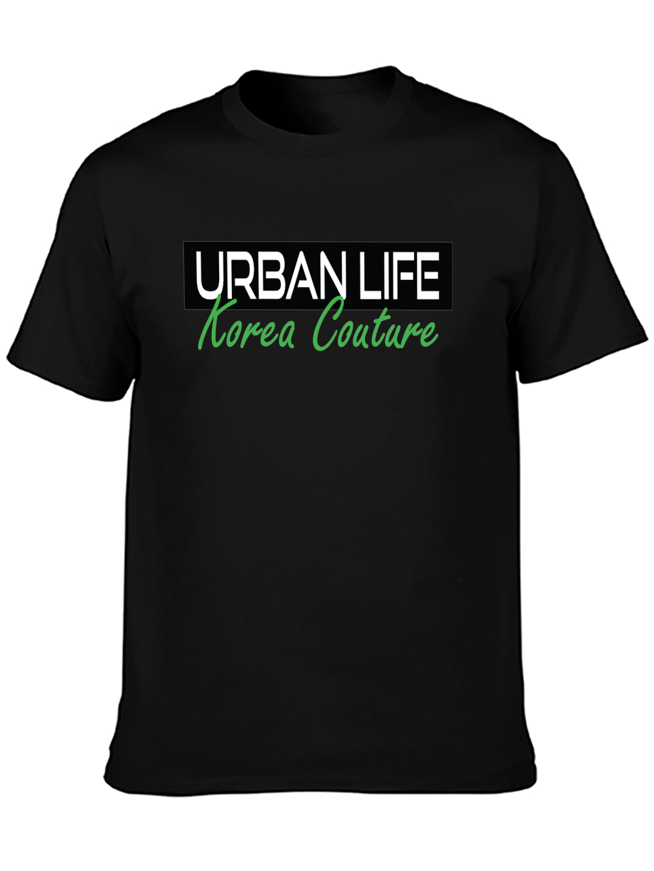 Urban Life Korea Couture Black T-Shirt