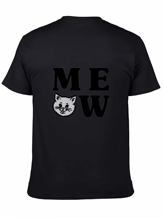 Meow Cat Graphic Tee - Trendy Unisex Shirt