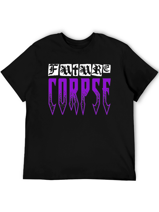 Future Corpse Graphic Print Black T-Shirt