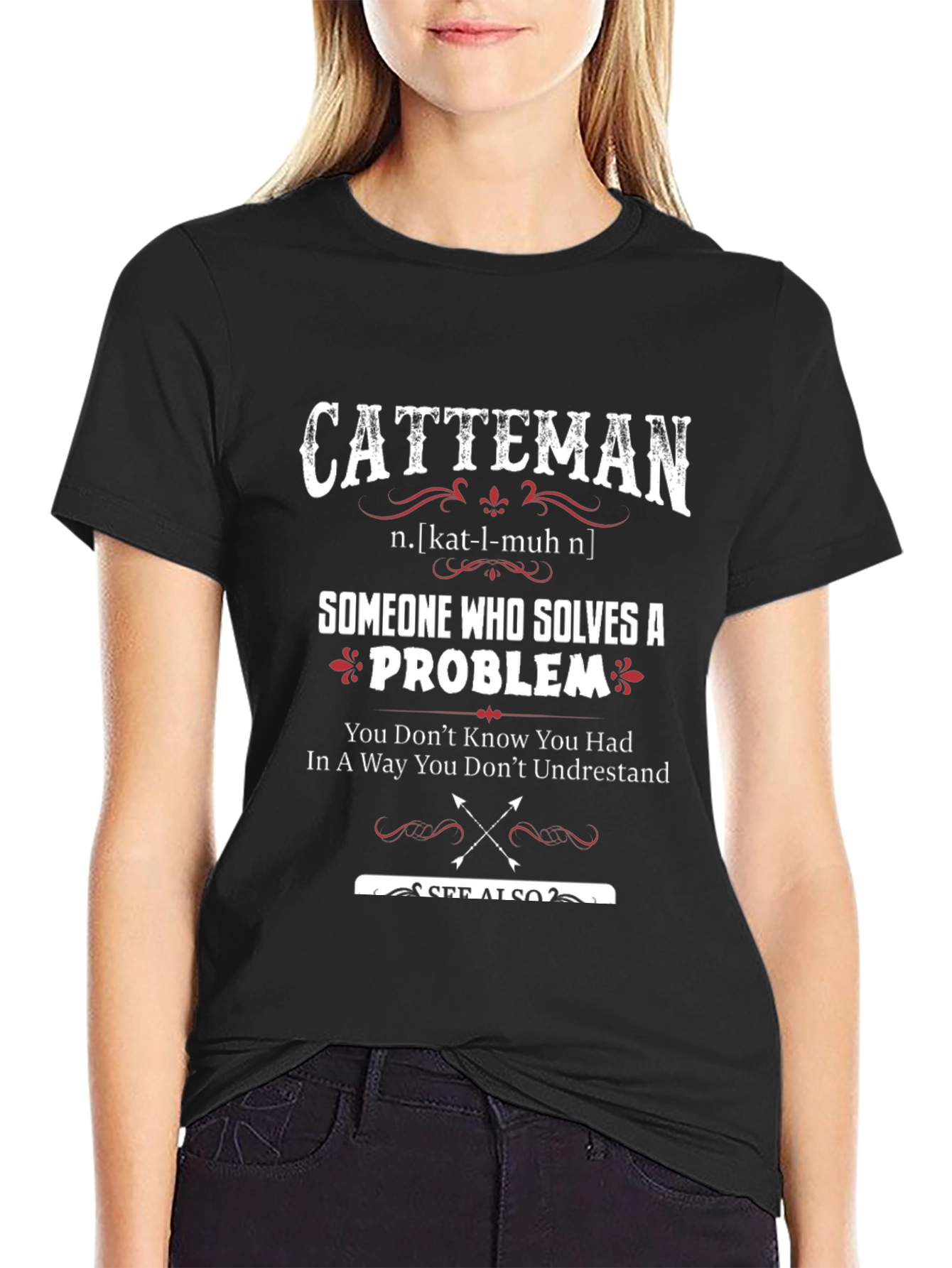 Catteman T-Shirt: Problem Solver Definition Tee