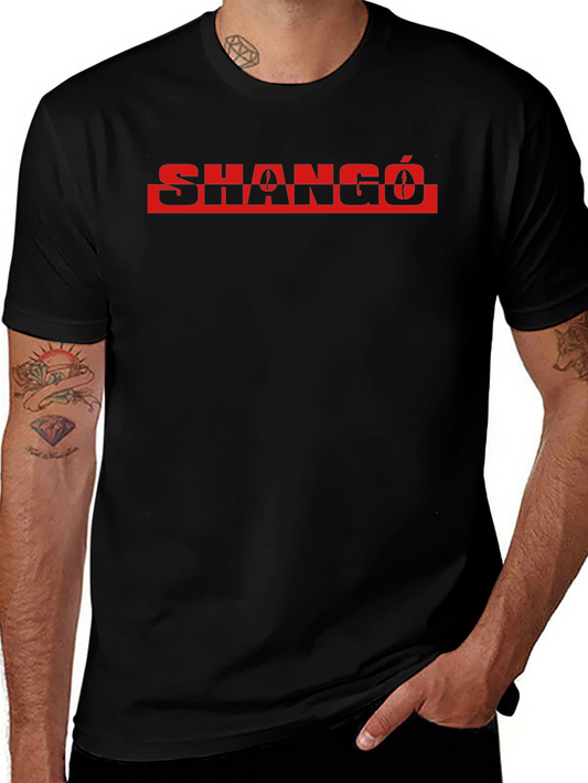Shangó Graphic Tee - Black Cotton T-Shirt