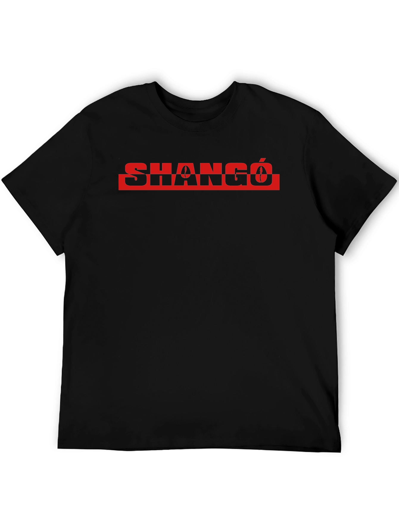 Shangó Graphic Tee - Black Cotton T-Shirt