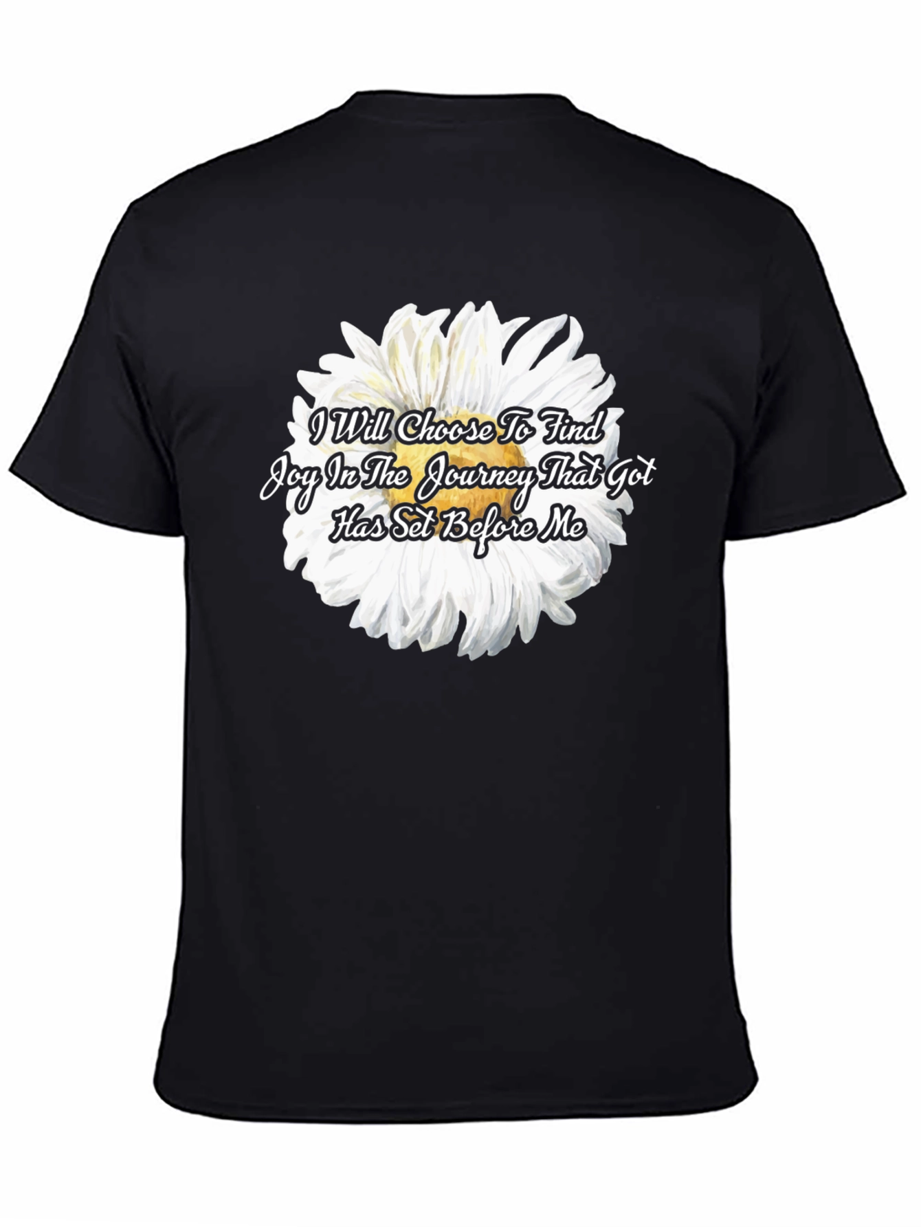 Joyful Journey Black Graphic Tee