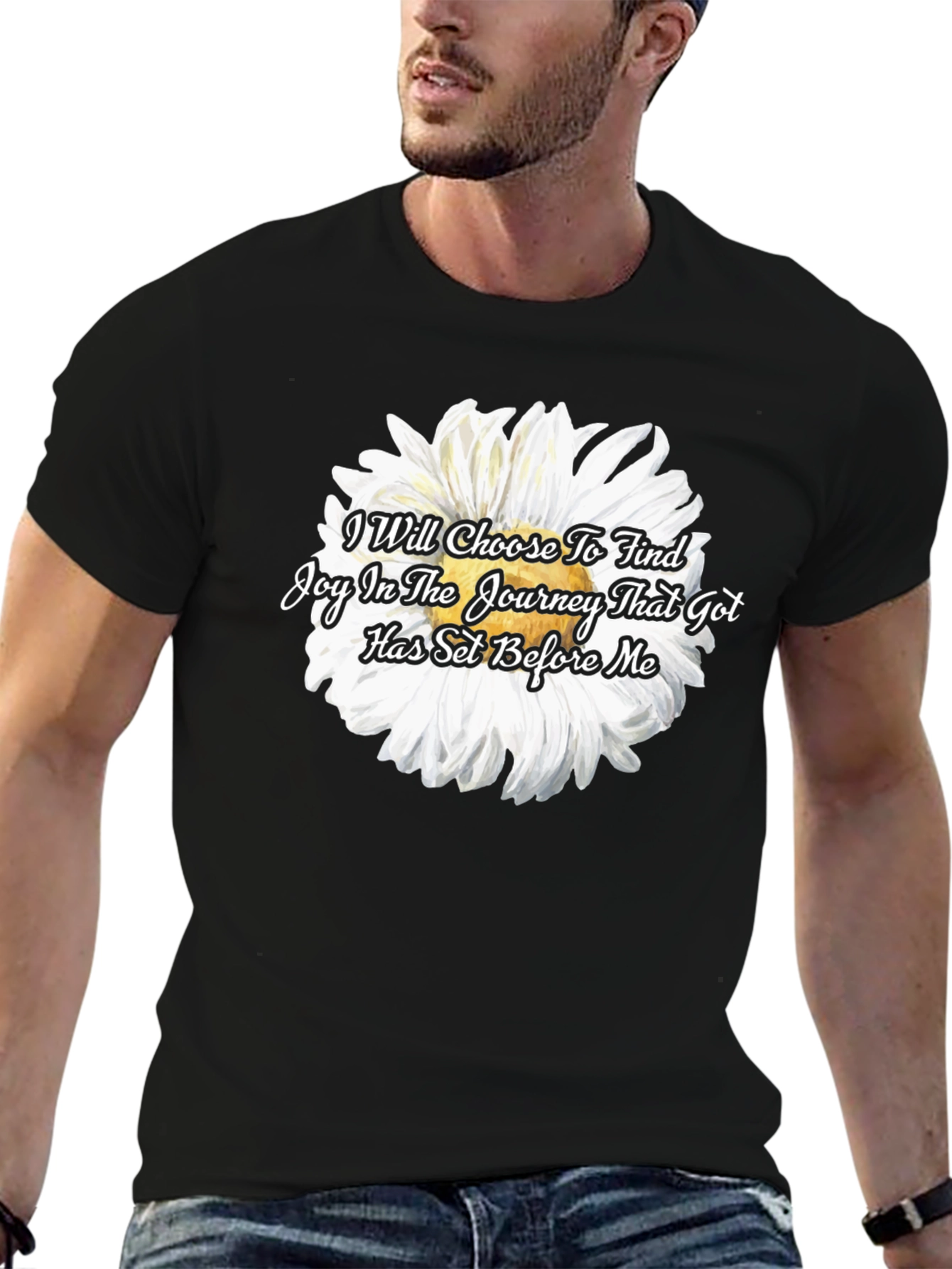 Joyful Journey Black Graphic Tee