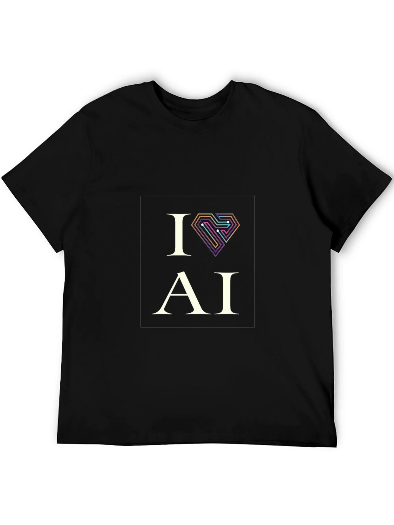 I Love AI T-Shirt - Cool Tech Design