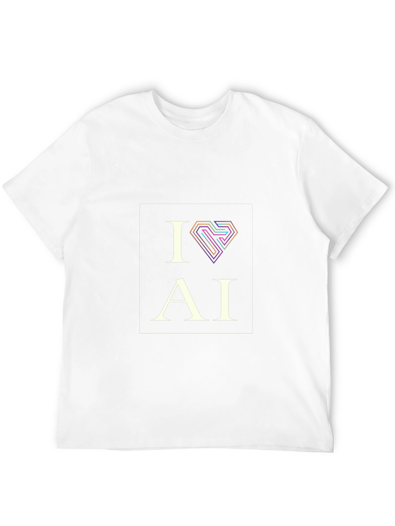 I Love AI T-Shirt - Cool Tech Design