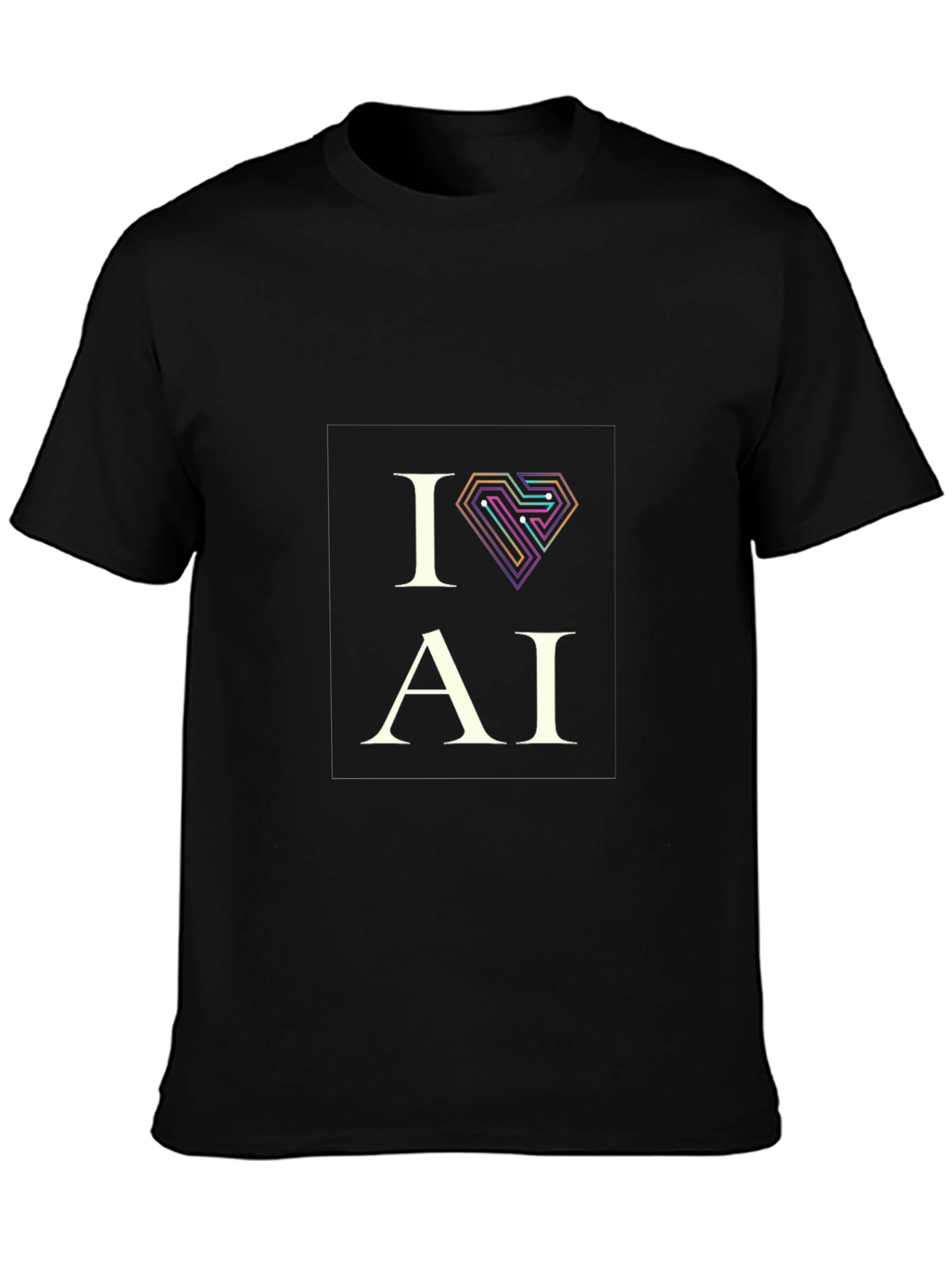 I Love AI T-Shirt - Cool Tech Design