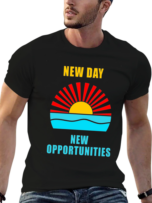New Day New Opportunities Graphic Tee