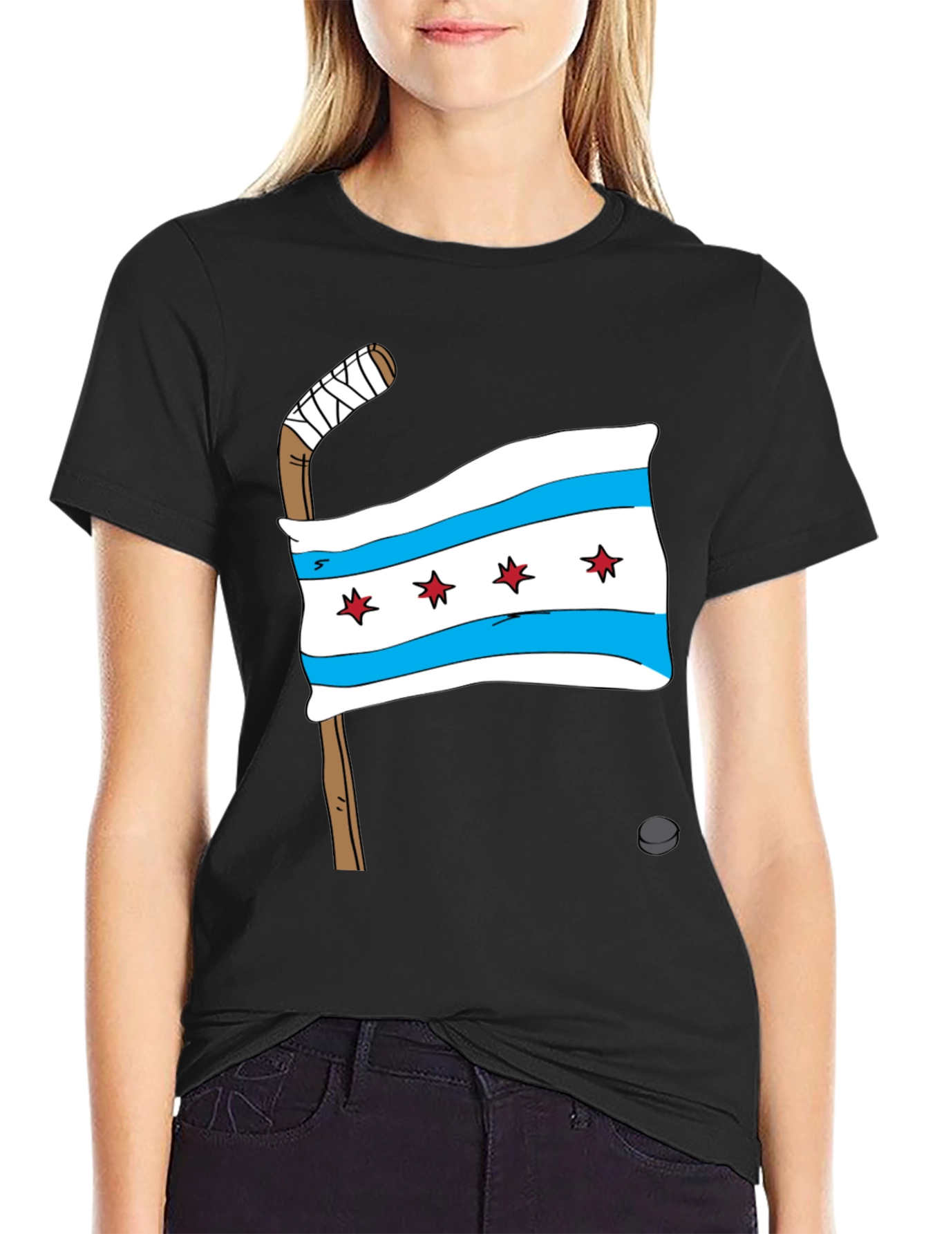Chicago Flag Hockey T-Shirt