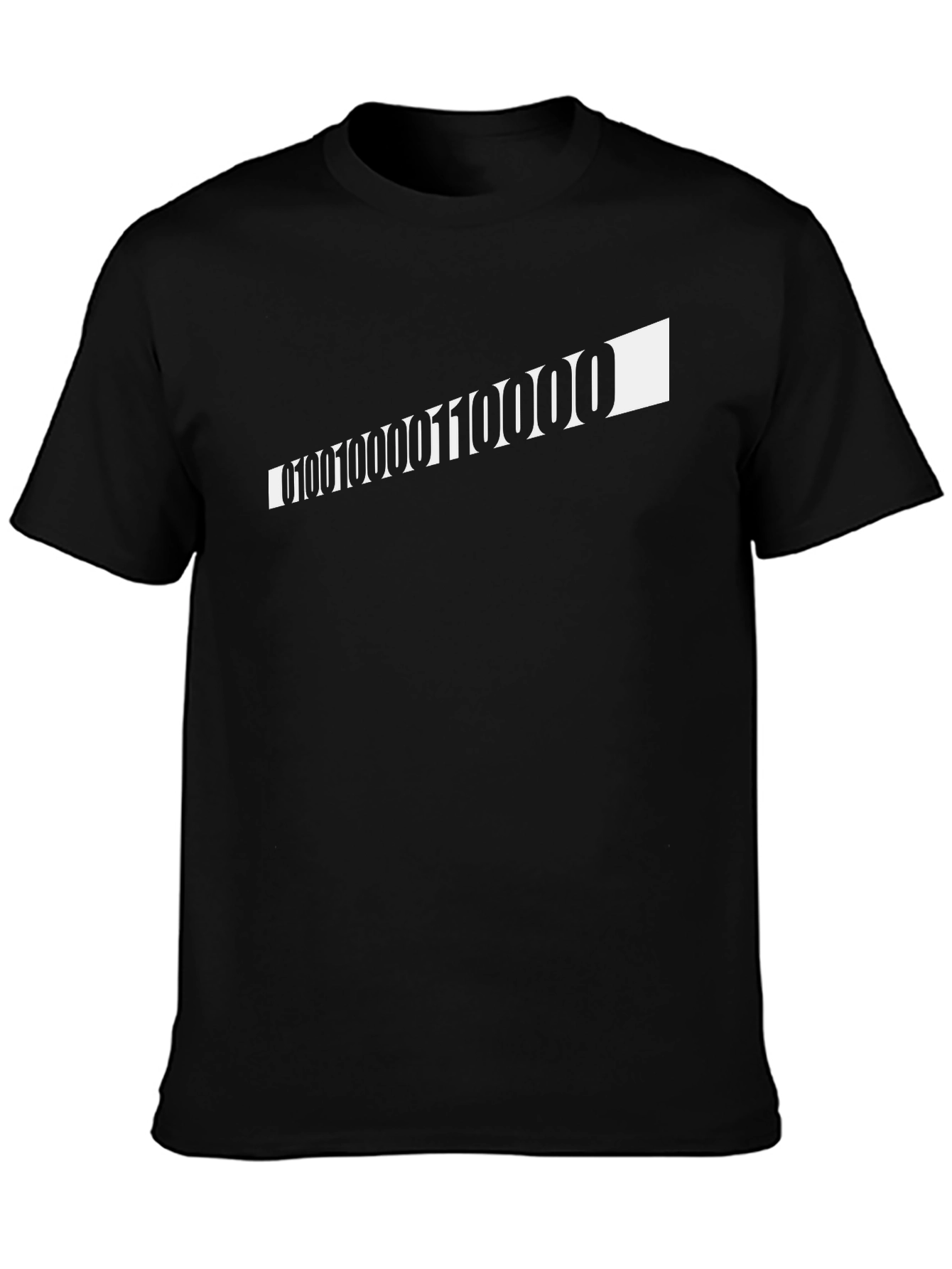Binary Code Graphic Tee - Black