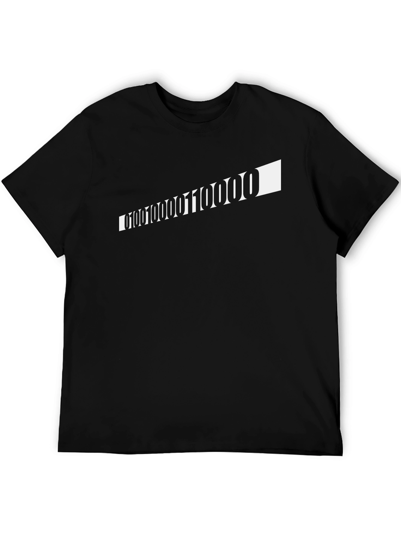 Binary Code Graphic Tee - Black