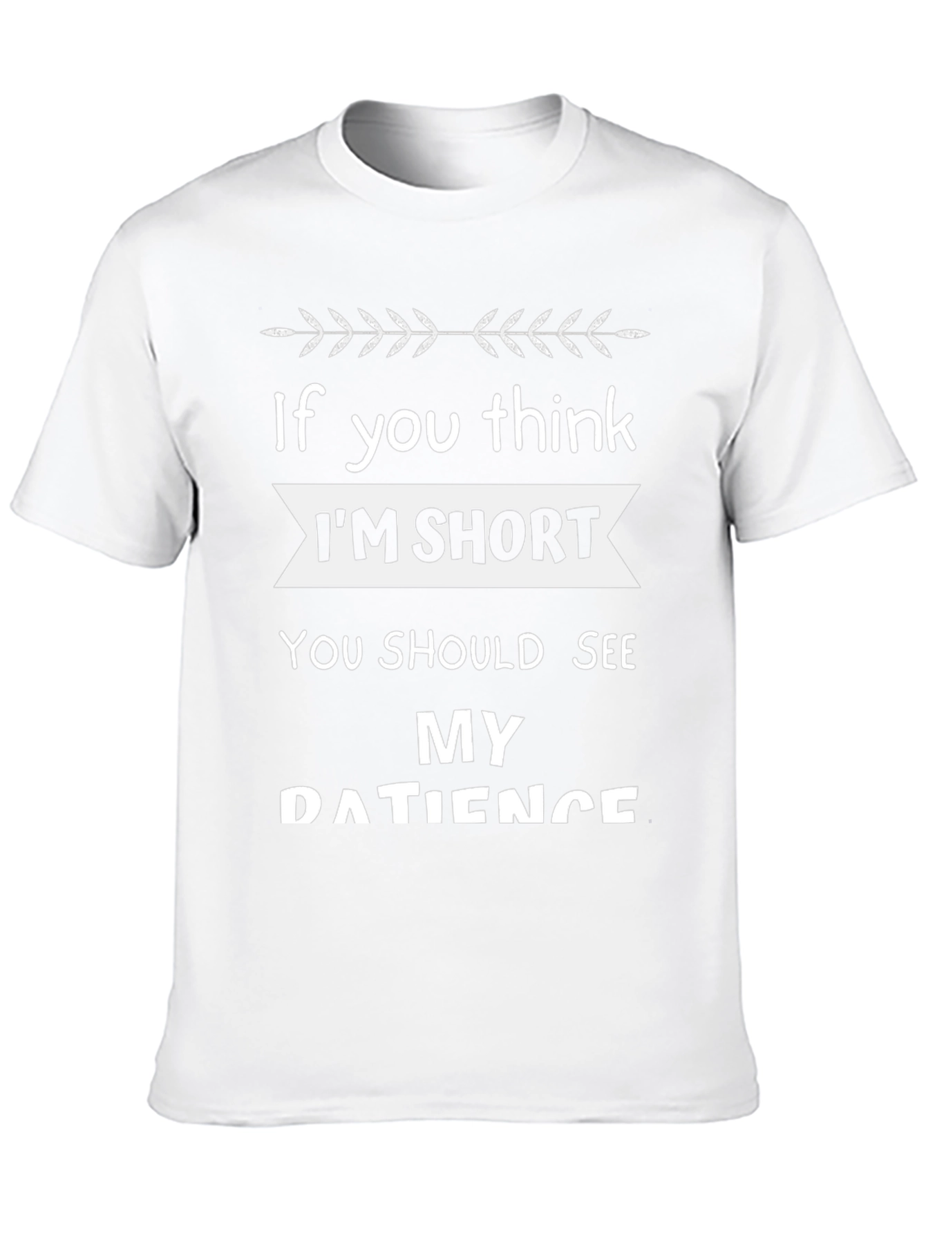 Funny Short Patience Black T-Shirt