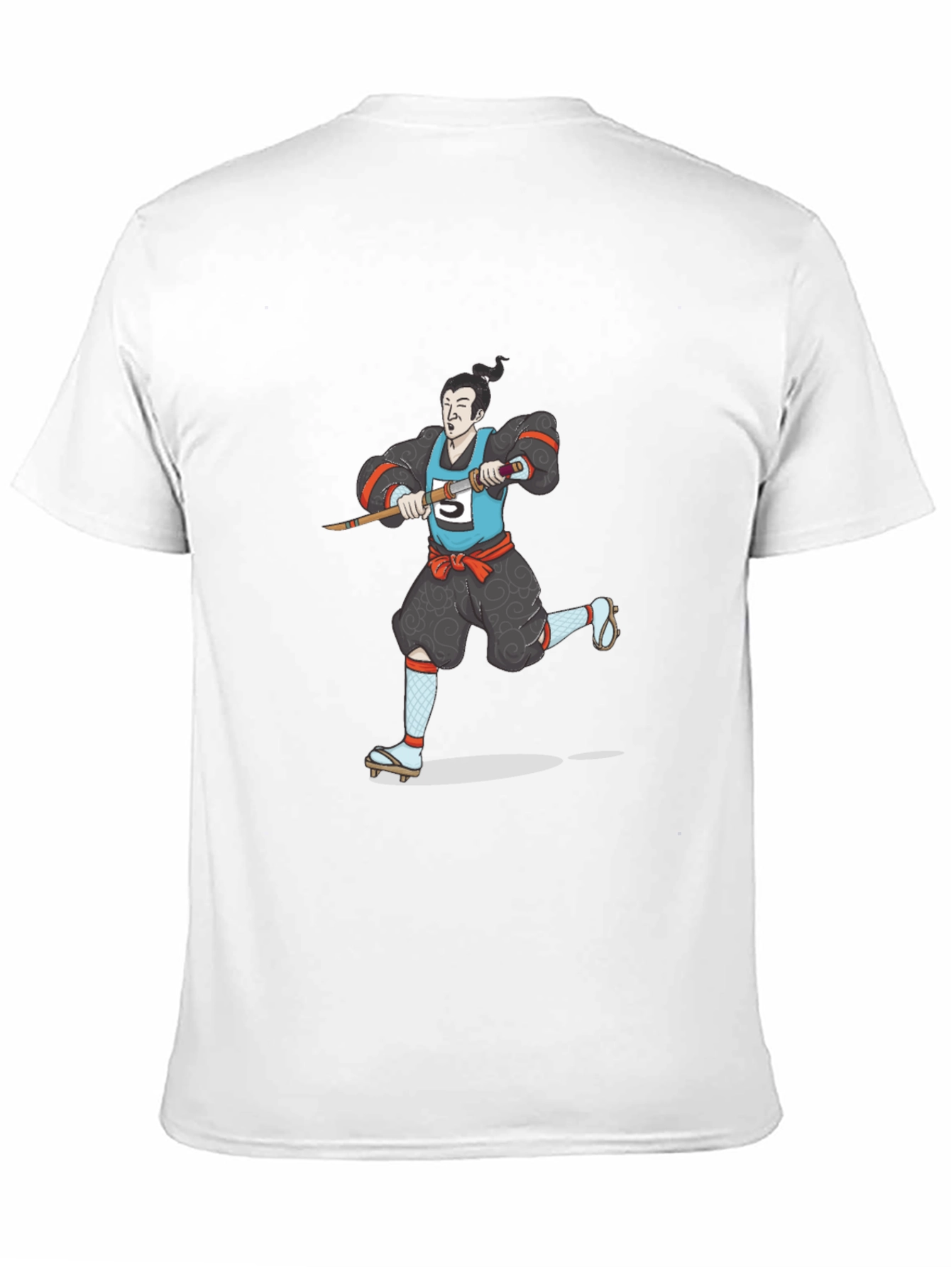 Samurai Marathon Black T-Shirt