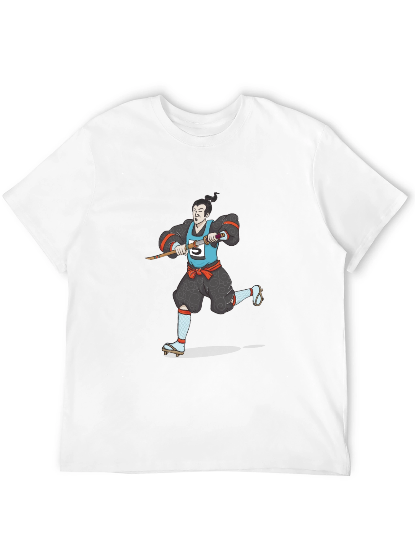 Samurai Marathon Black T-Shirt