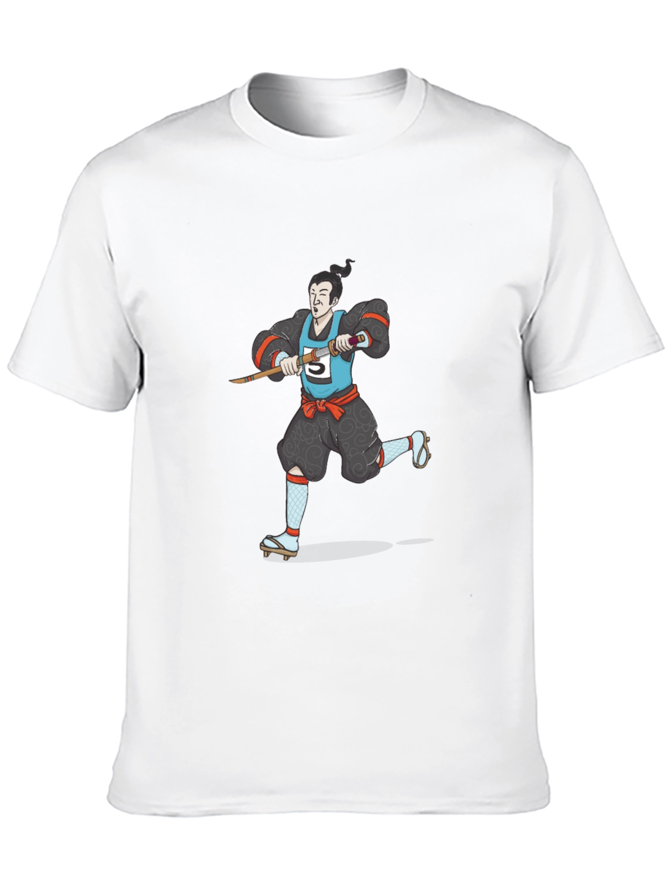 Samurai Marathon Black T-Shirt