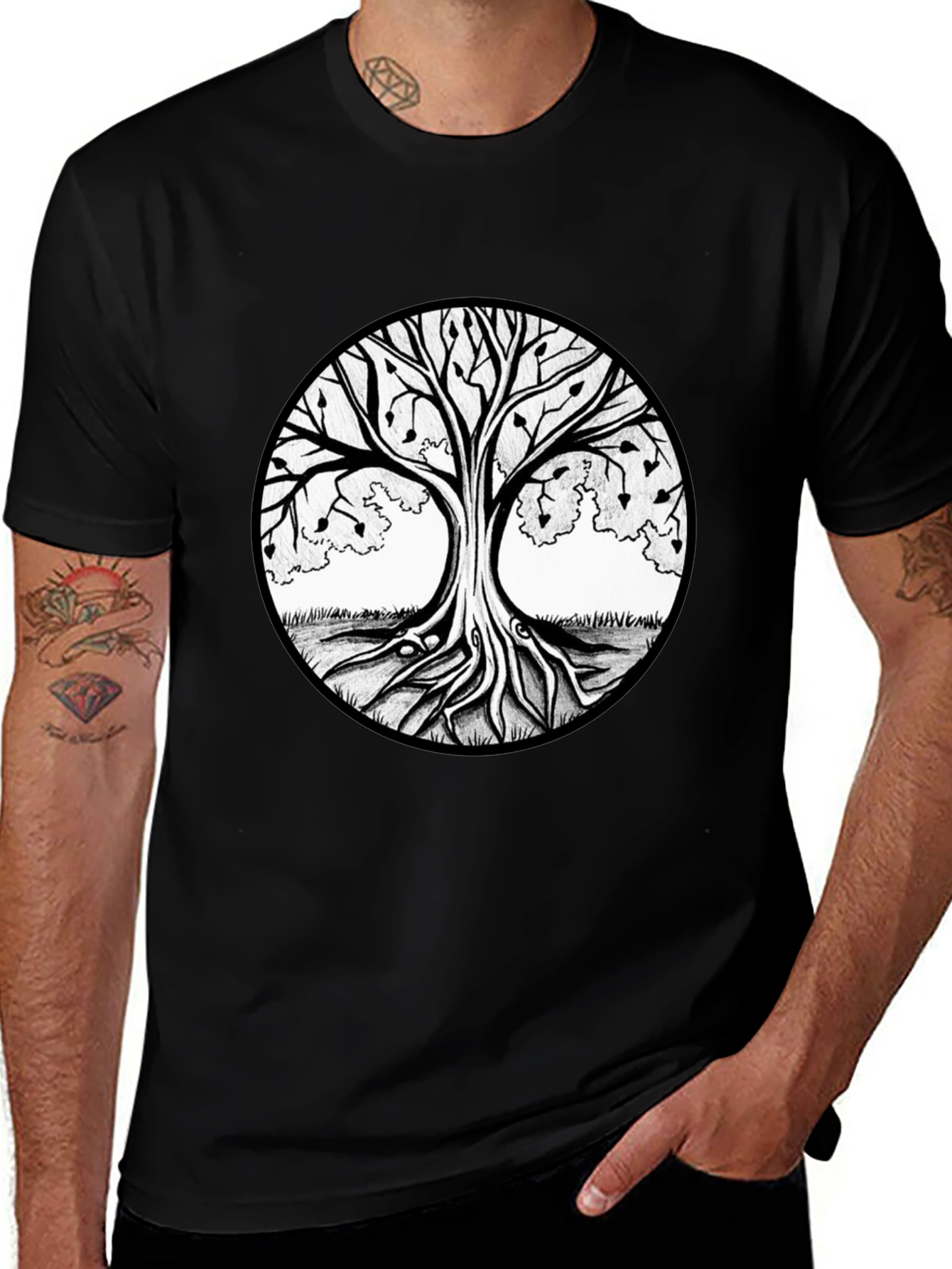 Tree of Life Graphic Tee - Black