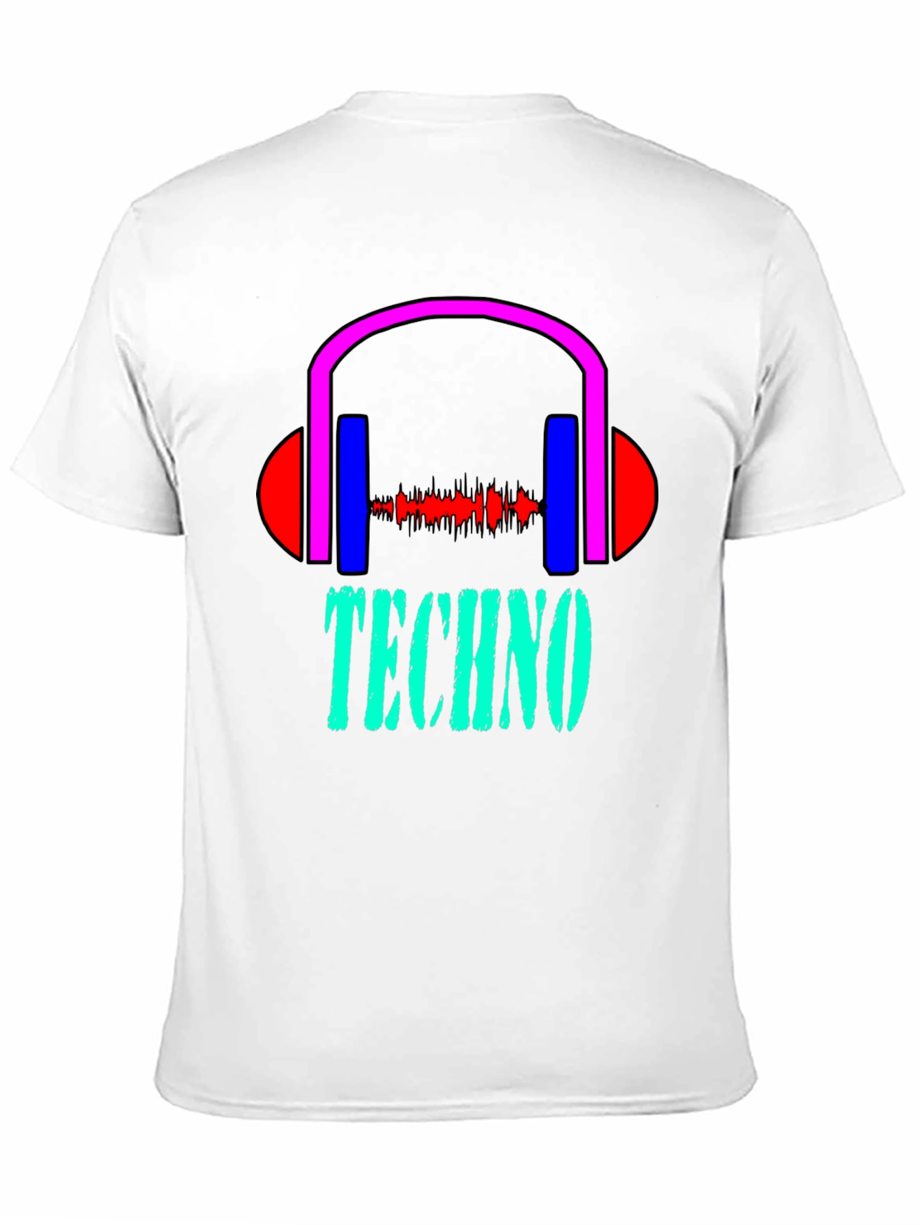 Techno Music Graphic Tee - Stylish Black T-Shirt