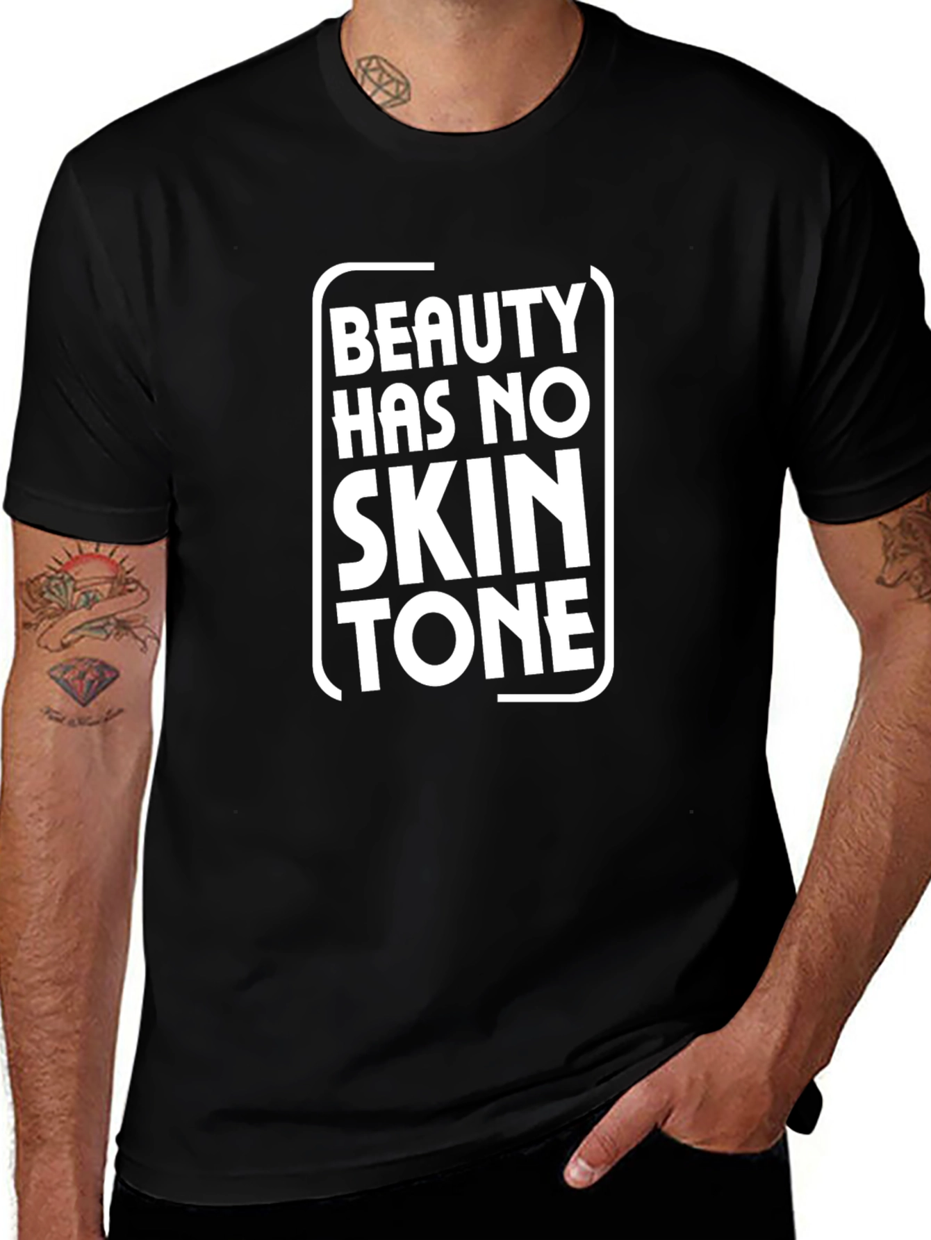 Beauty Has No Skin Tone Graphic Tee