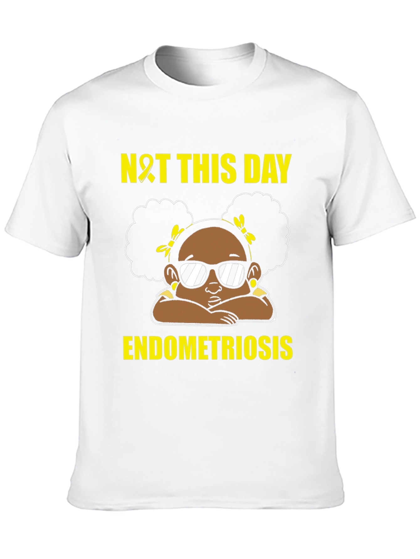 Endometriosis Awareness Black T-Shirt