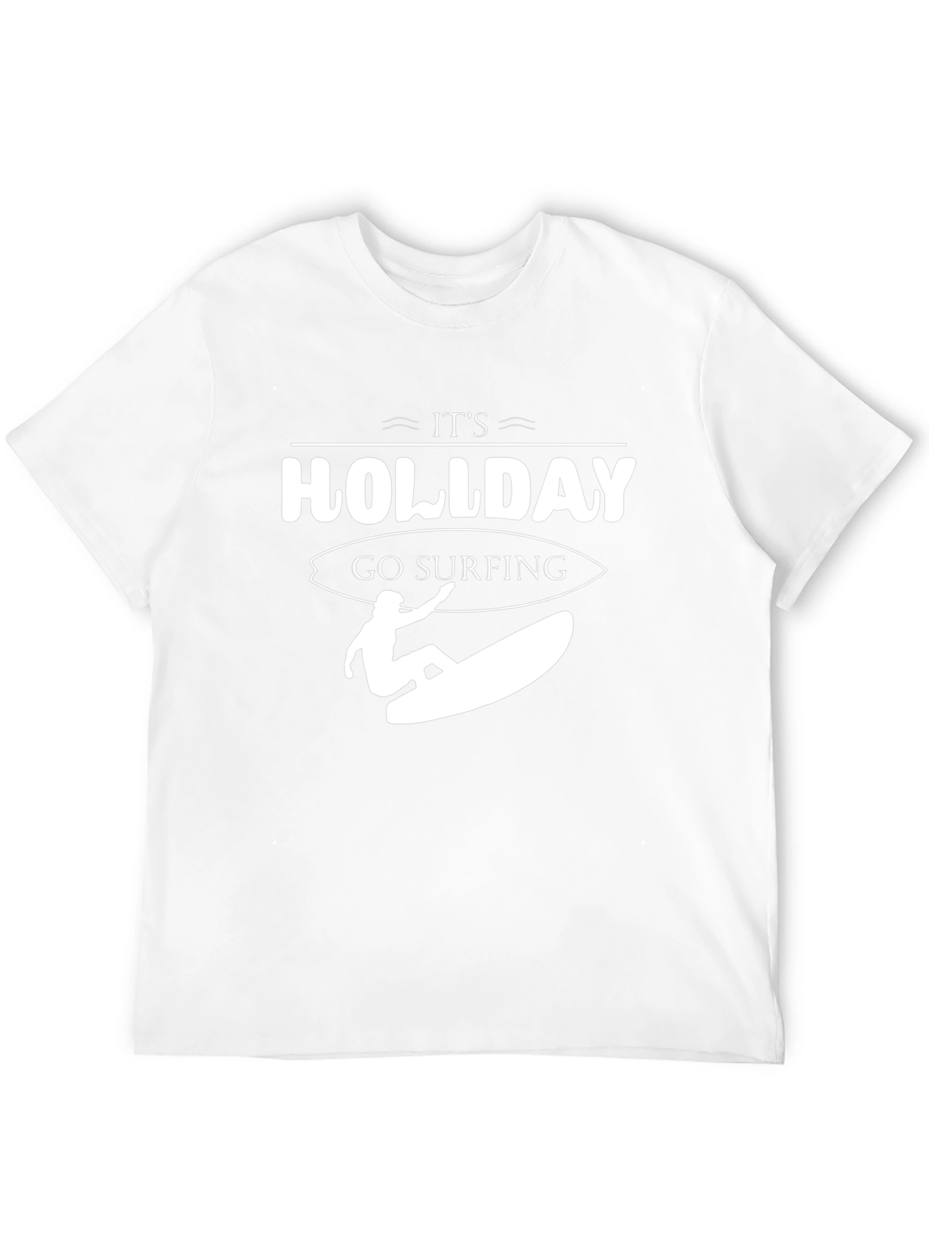 Its Holliday Go Surfing Black T-Shirt