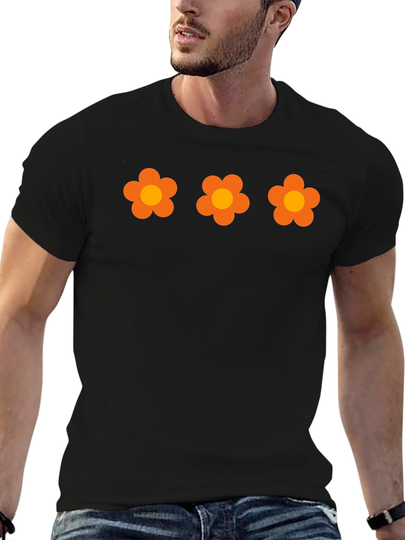 Retro Flower Power T-Shirt - Groovy Floral Design