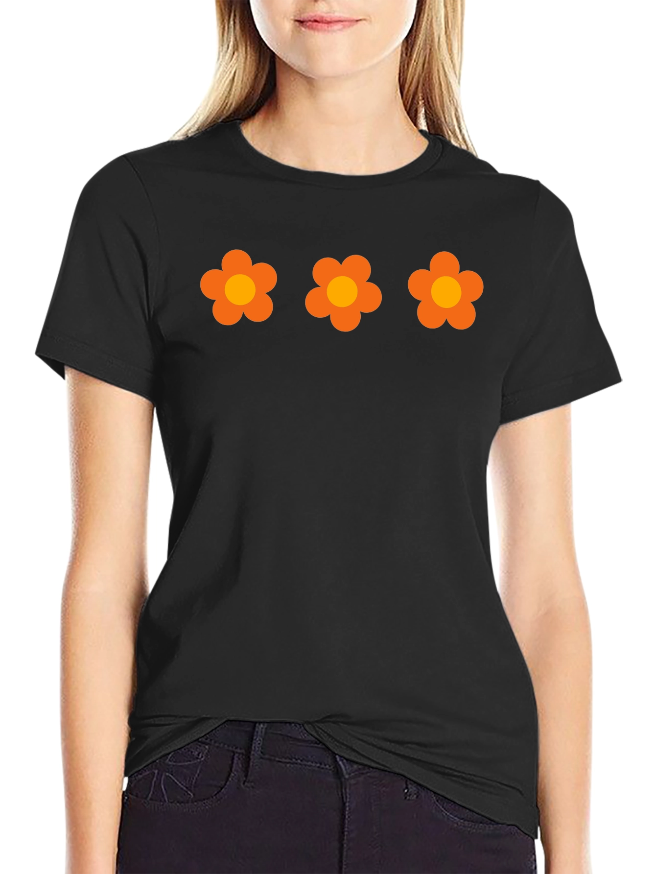 Retro Flower Power T-Shirt - Groovy Floral Design