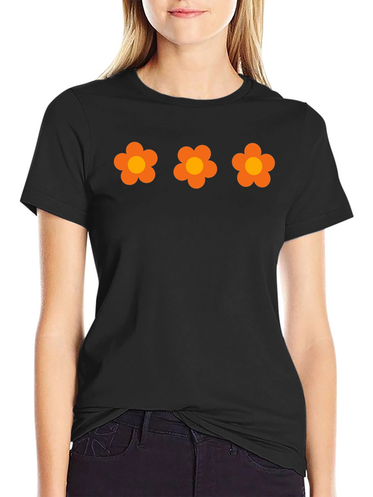 Retro Flower Power T-Shirt - Groovy Floral Design