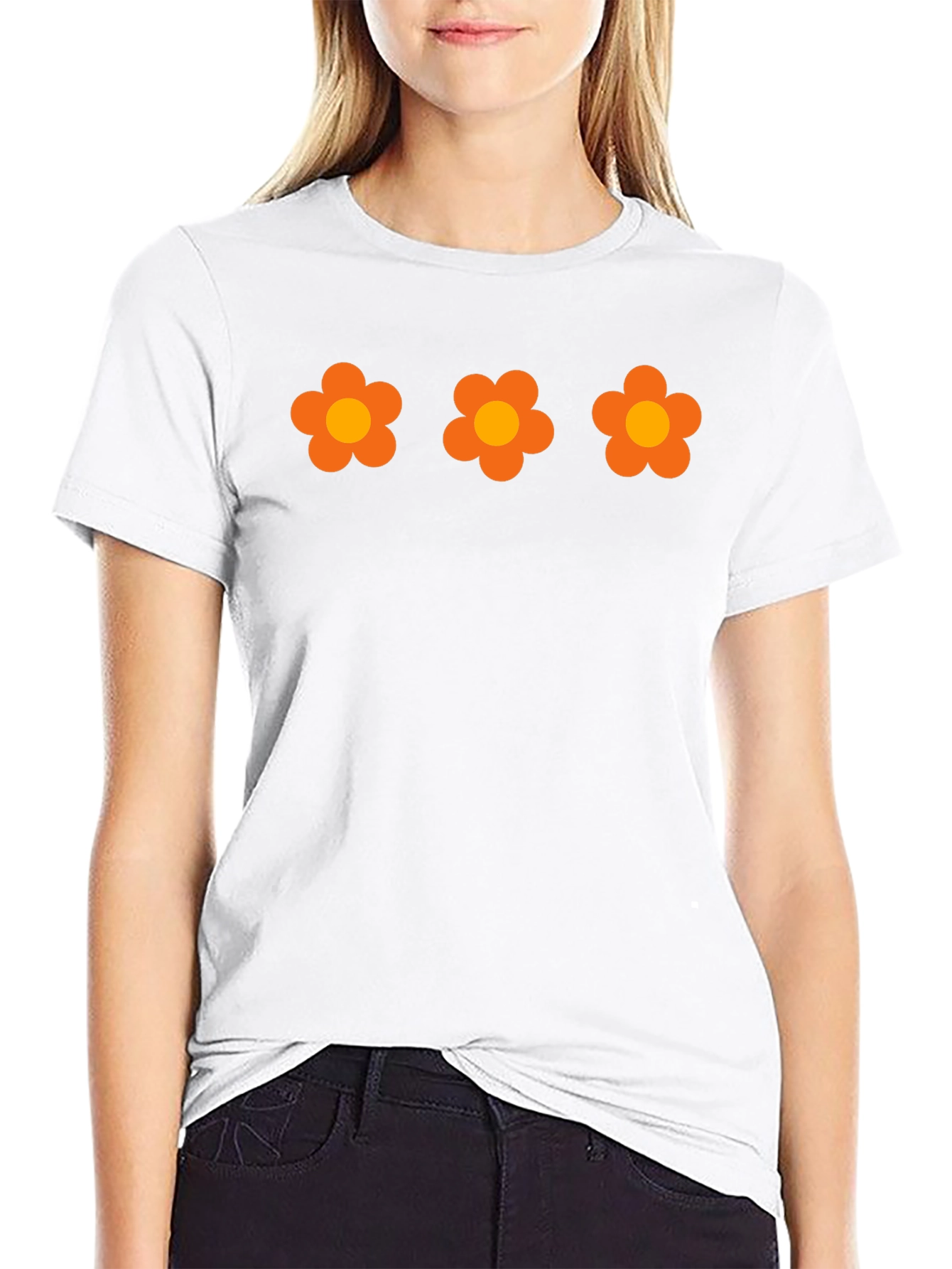 Retro Flower Power T-Shirt - Groovy Floral Design