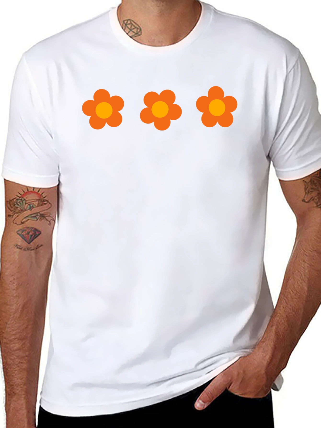 Retro Flower Power T-Shirt - Groovy Floral Design