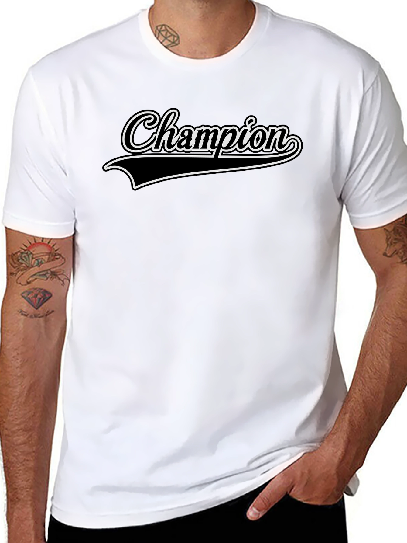 Champion Graphic Black T-Shirt