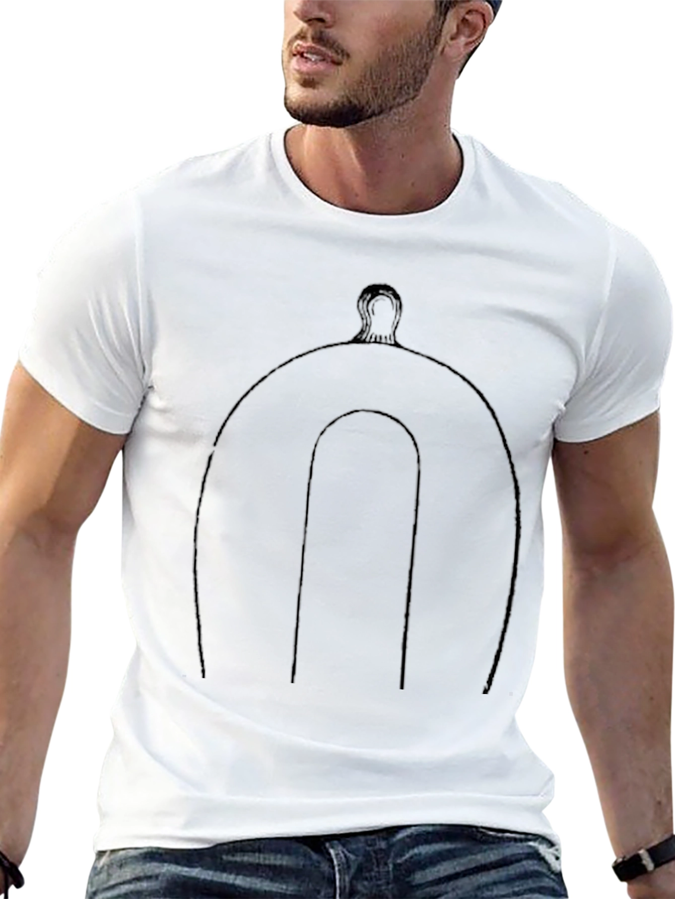 Modern Black T-Shirt - Abstract Design