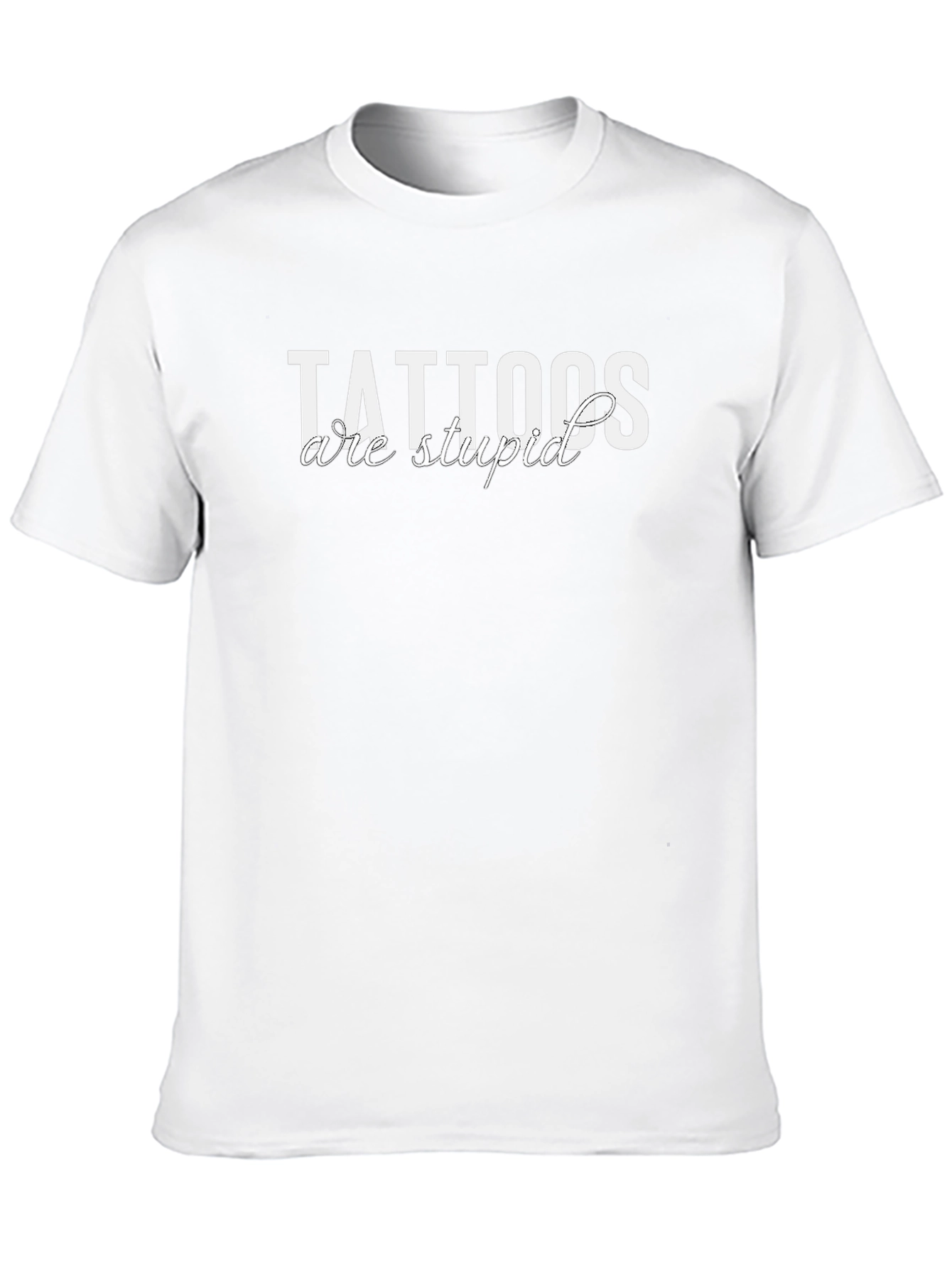 Tattoos Are Stupid Black T-Shirt