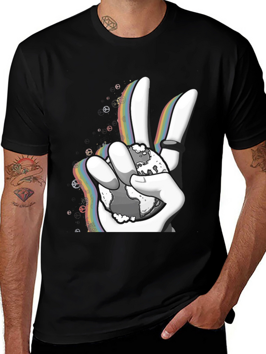 Peace Sign Graphic T-Shirt