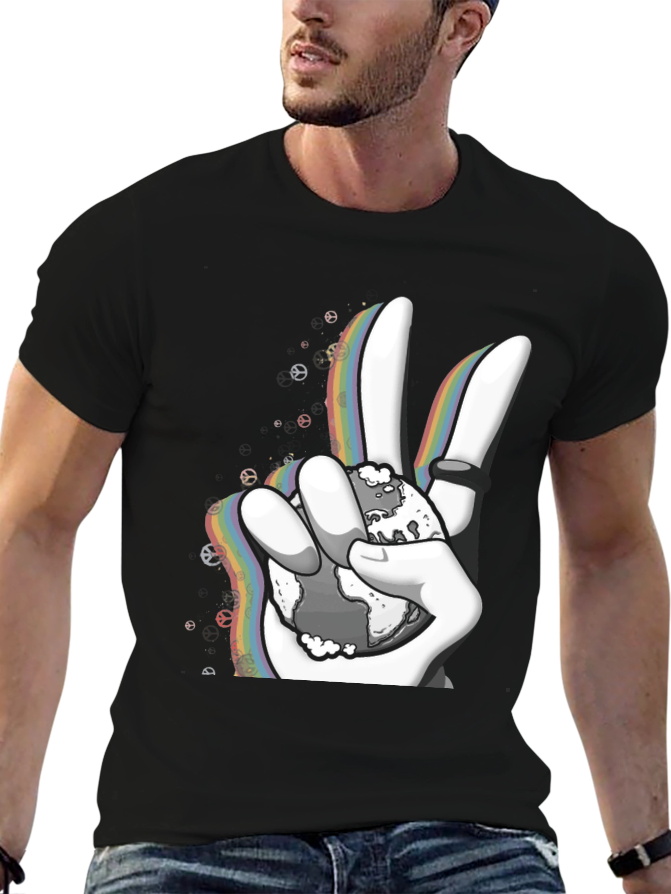 Peace Sign Graphic T-Shirt