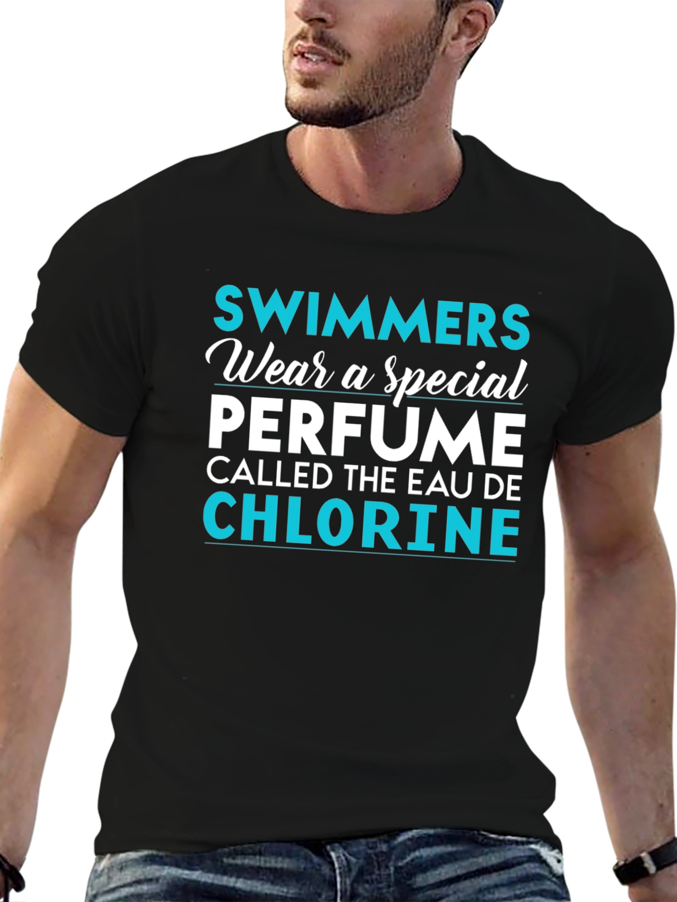 Swimmers Eau De Chlorine Funny T-Shirt