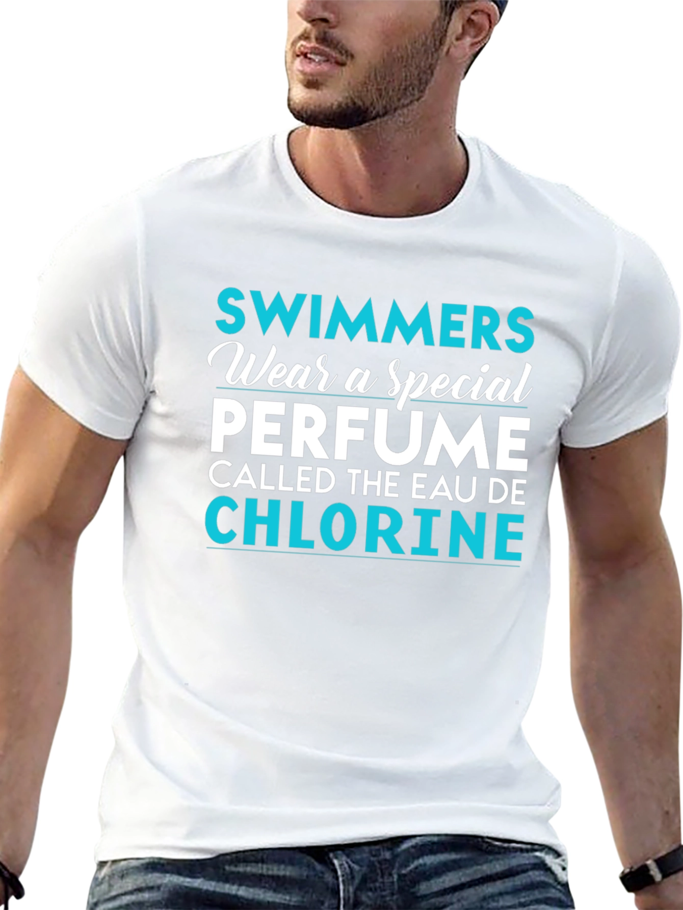 Swimmers Eau De Chlorine Funny T-Shirt
